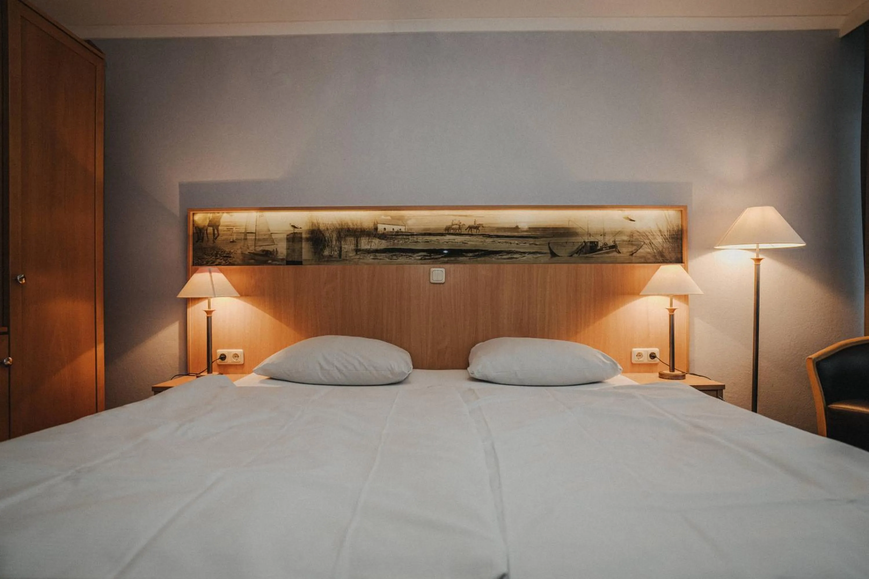 Bed in Hotel Spiekeroog