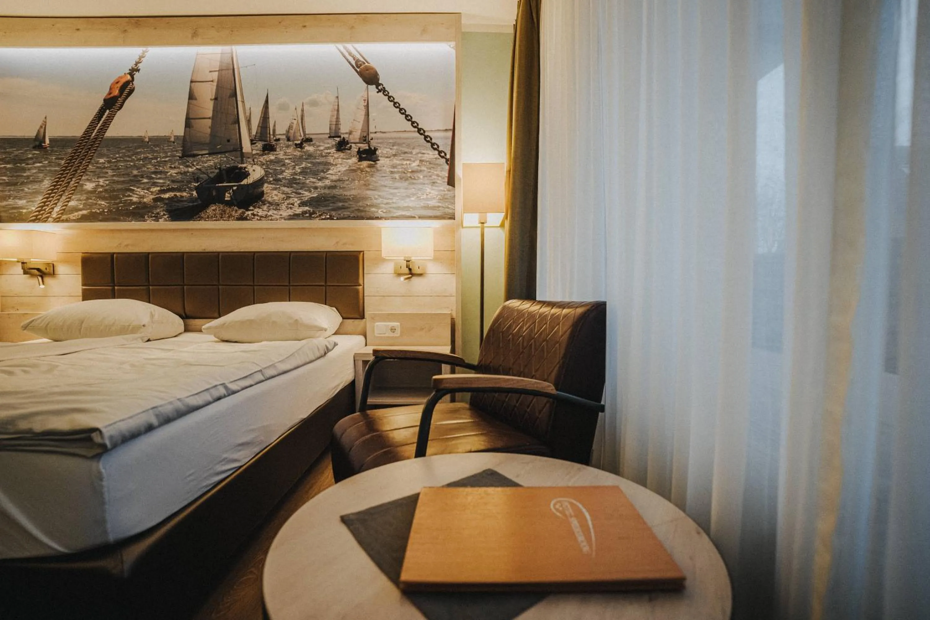 Bed in Hotel Spiekeroog