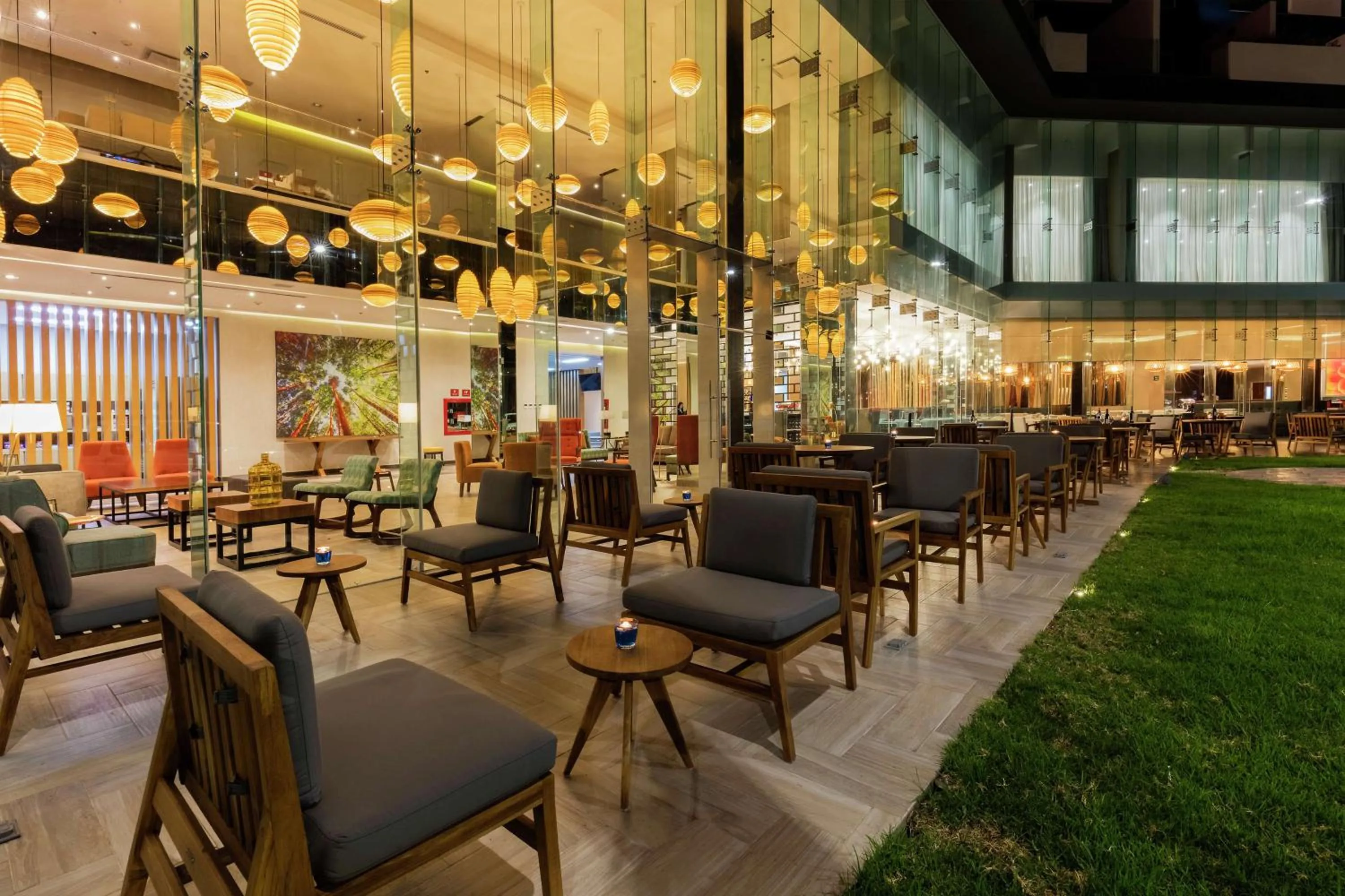 Patio in Hilton Garden Inn Salamanca