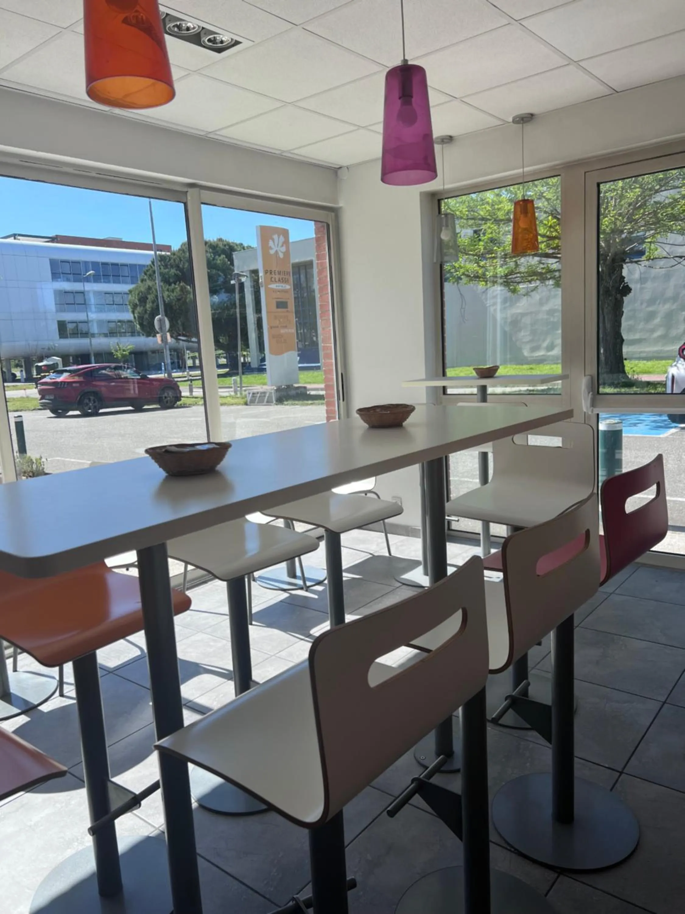 Buffet breakfast in Premiere Classe Toulouse Sud Labege