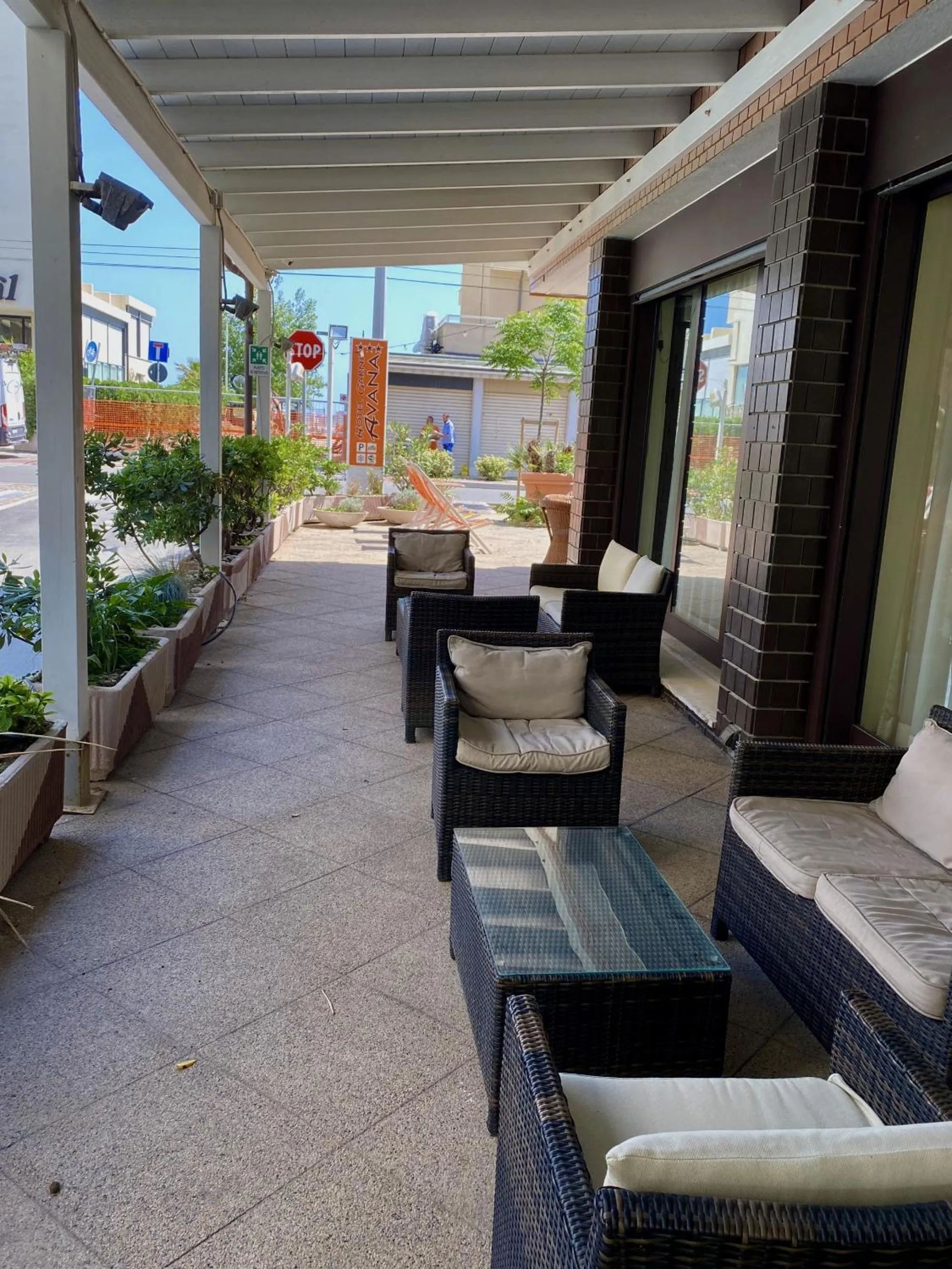 Patio in Hotel Avana Fronte Mare