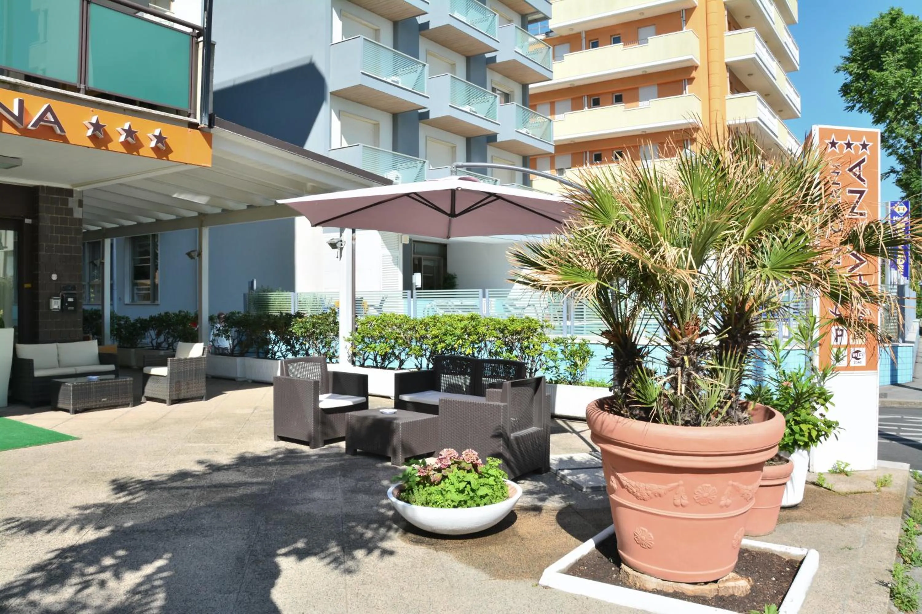 Patio in Hotel Avana Fronte Mare