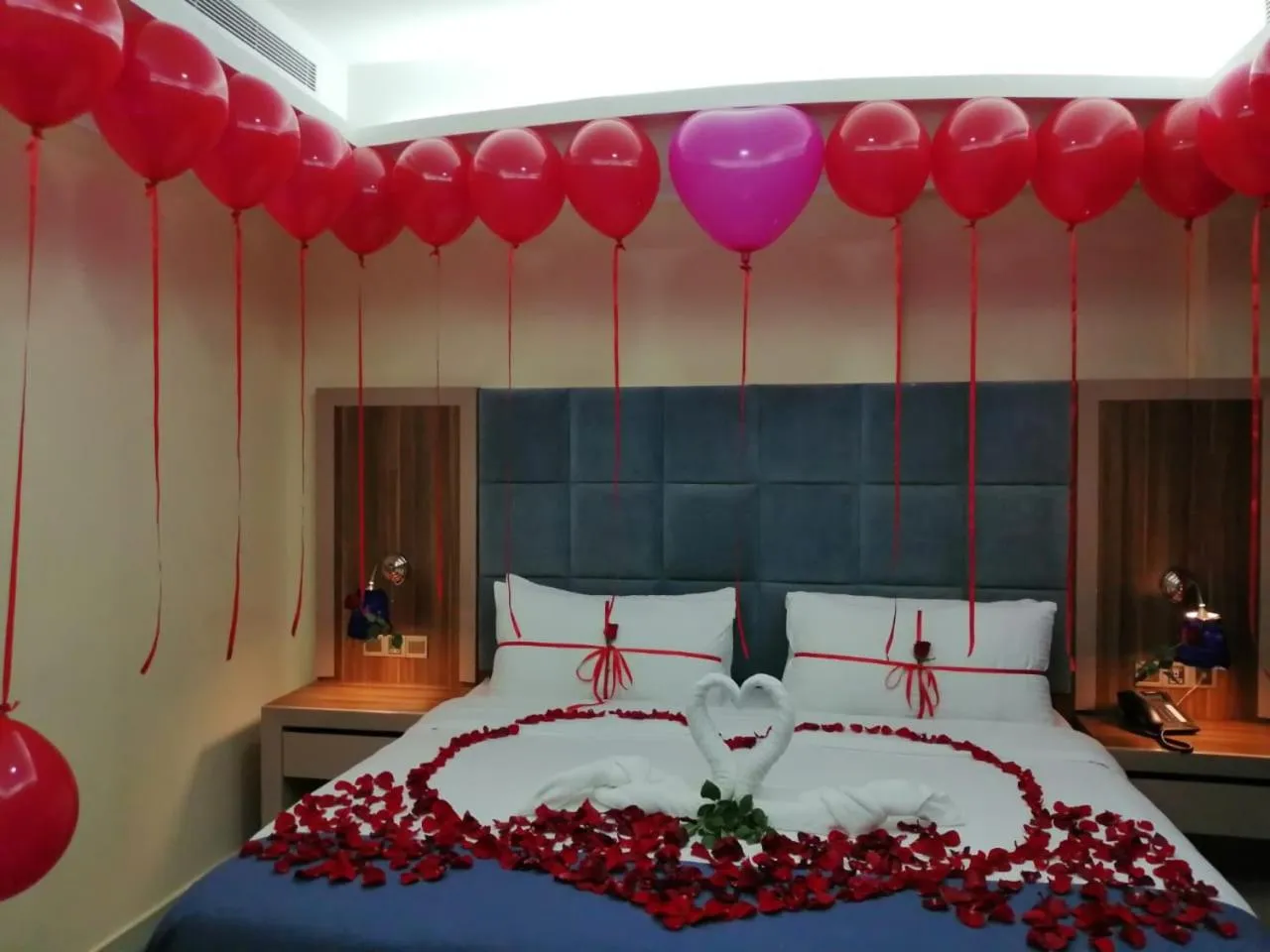 Bed in Swiss Blue serviced Apartments- Al Zahra