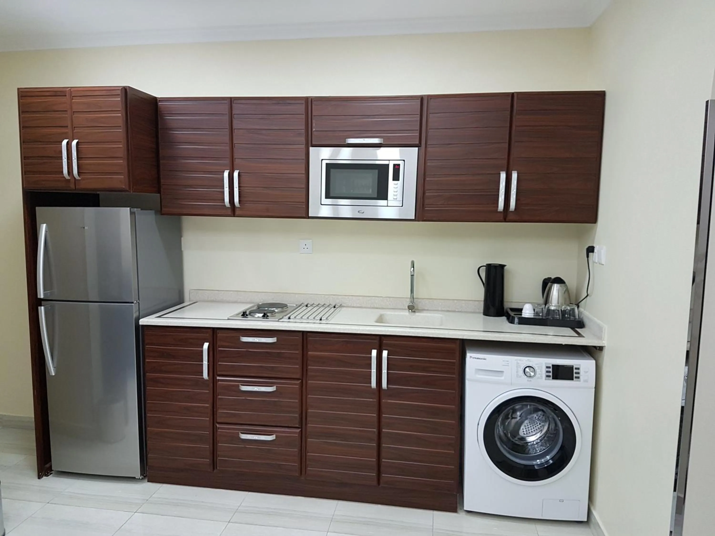 Coffee/tea facilities in Swiss Blue serviced Apartments- Al Zahra
