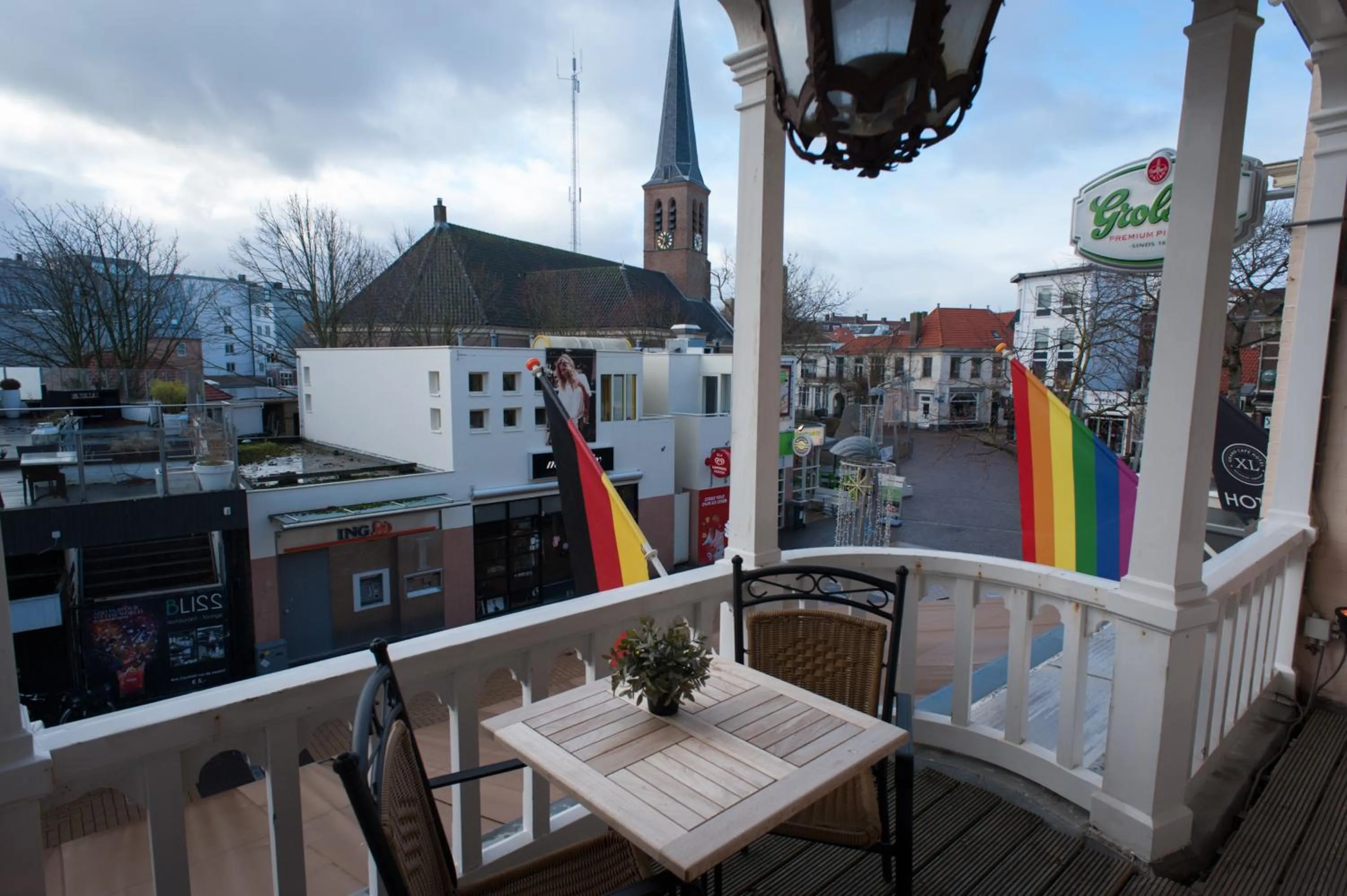 Balcony/Terrace in Hotel Grand Cafe Deight