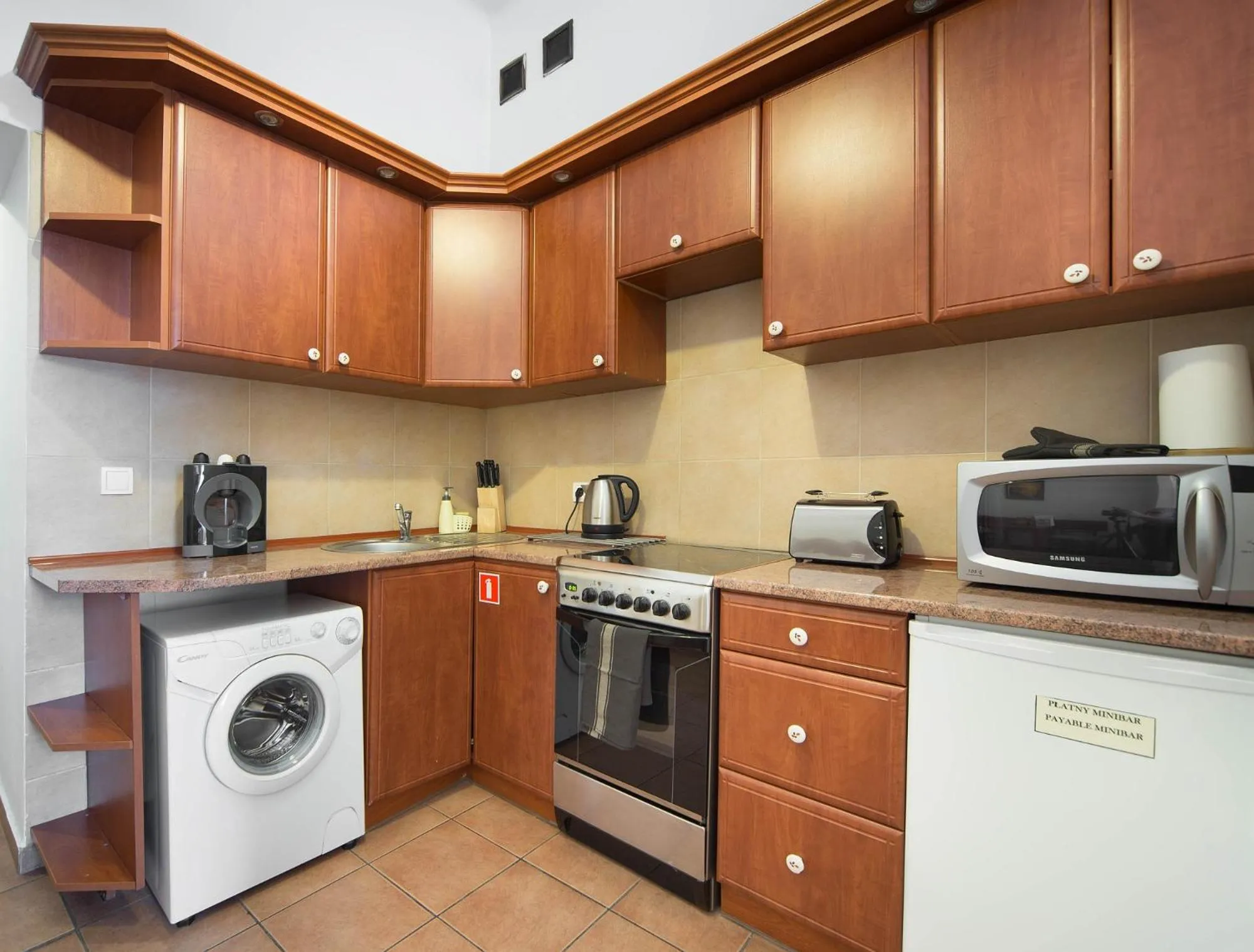 Kitchen or kitchenette in Ventus Rosa Self Service Apartments