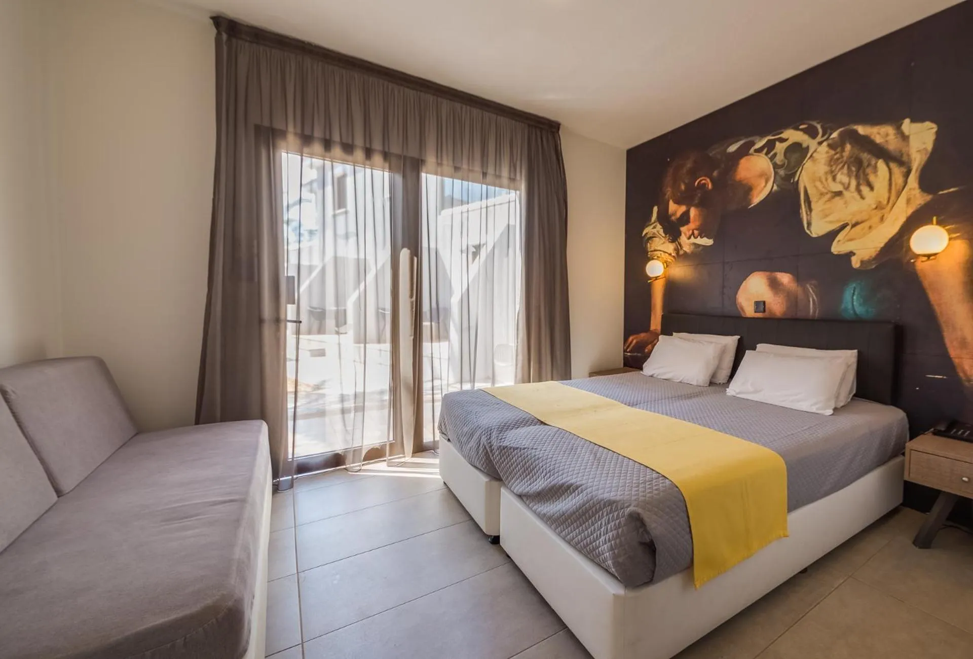 Bed in Narcissos Waterpark Resort