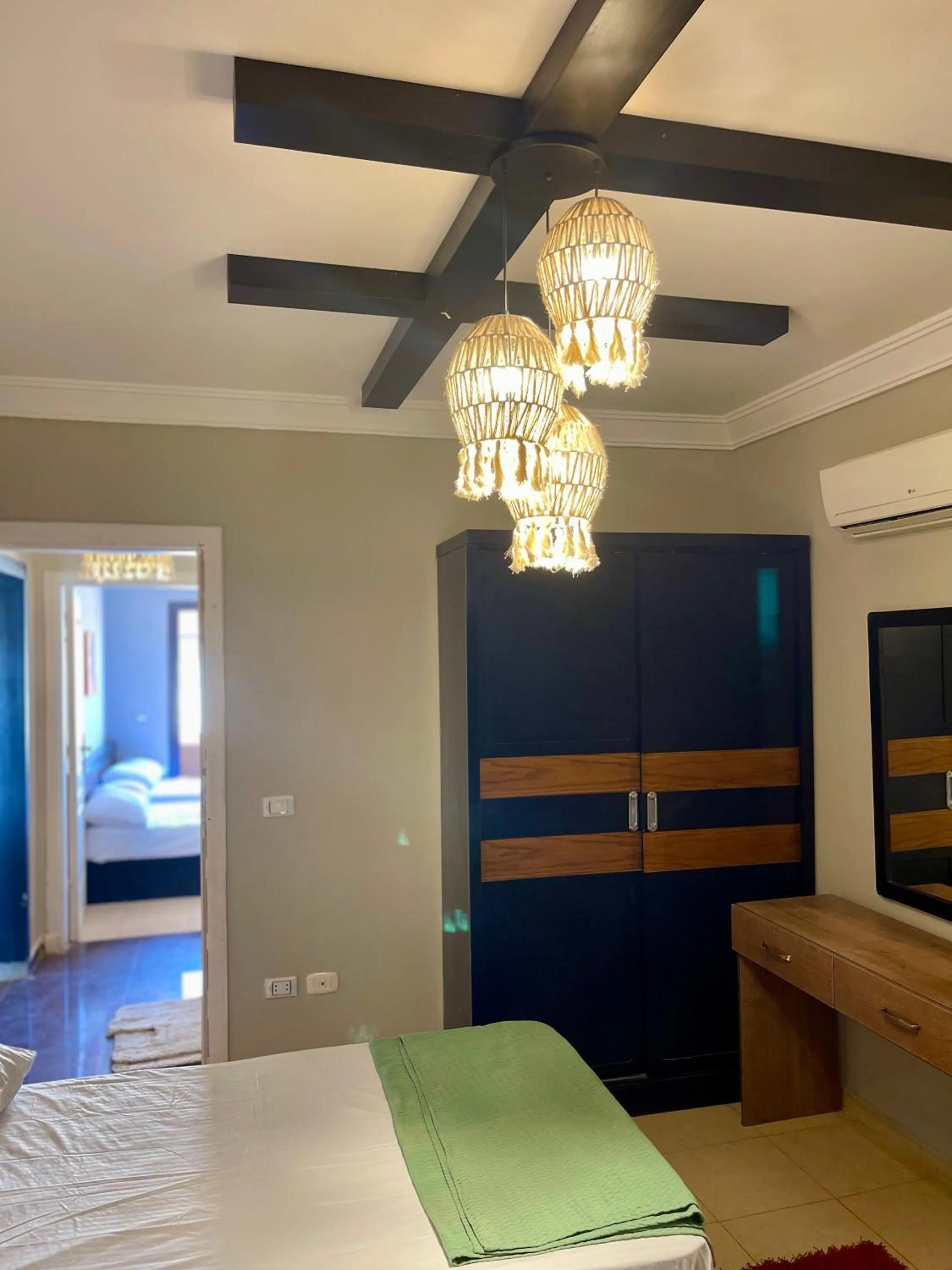 Bed in Chalet in Bluebay Asia Resort Ain Sokhna