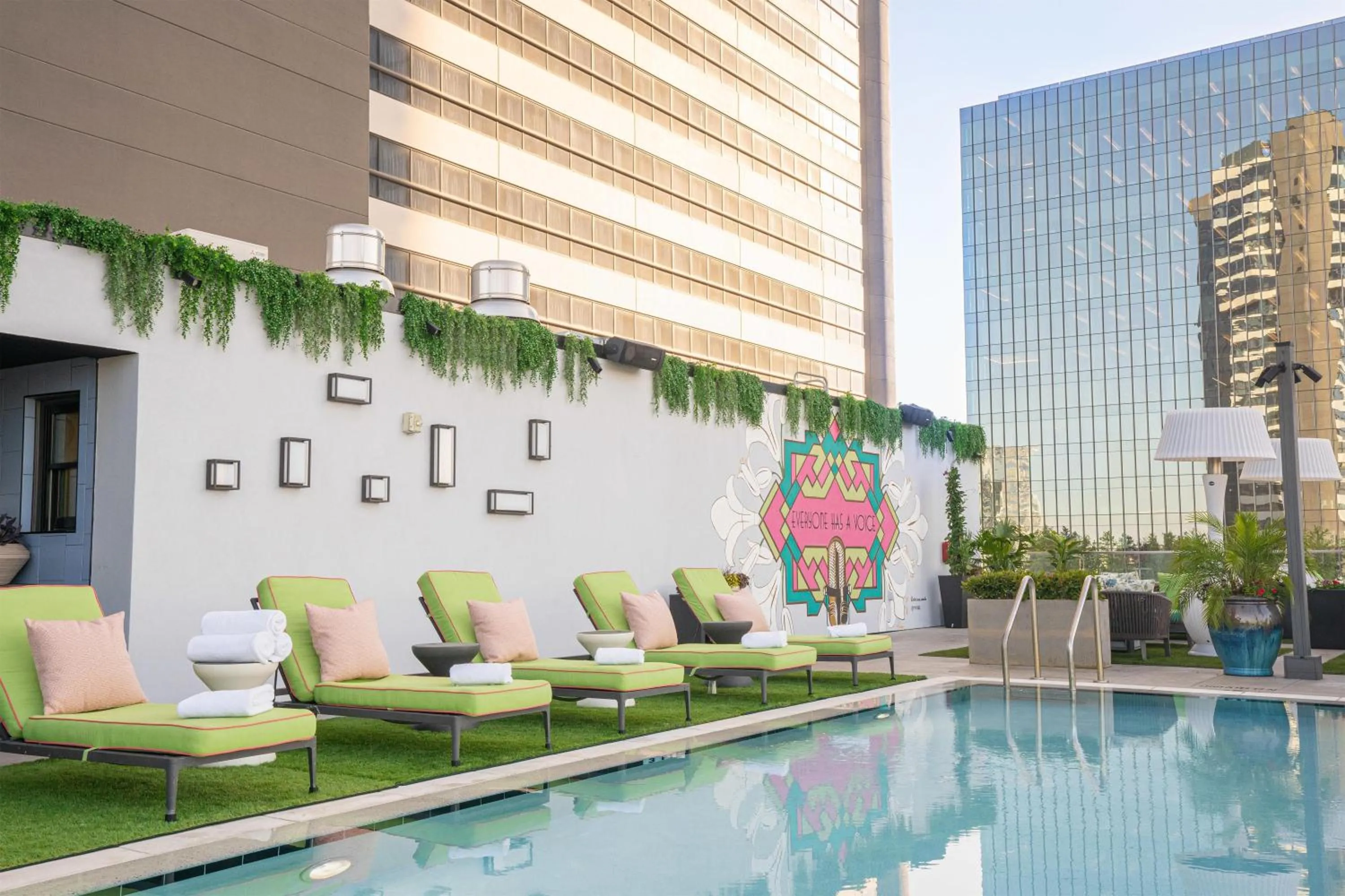 Swimming pool in Holston House Nashville, in The Unbound Collection by Hyatt