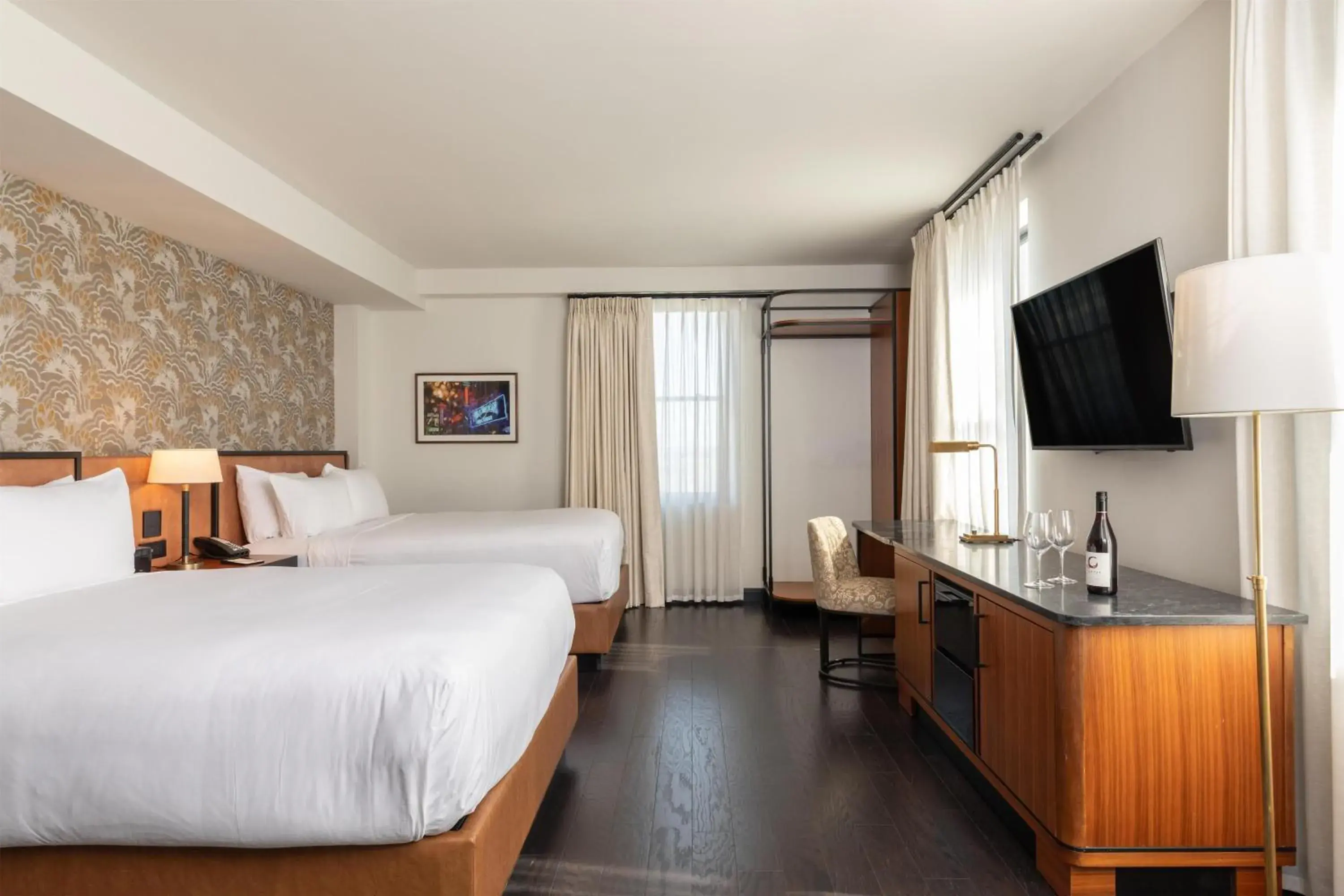 Queen Room with Two Queen Beds and Transfer Shower - Disability Access in Holston House Nashville, in The Unbound Collection by Hyatt Queen Room with Two Queen Beds and Transfer Shower - Disability Access in Holston House Nashville, in The Unbound Collection by Hyatt