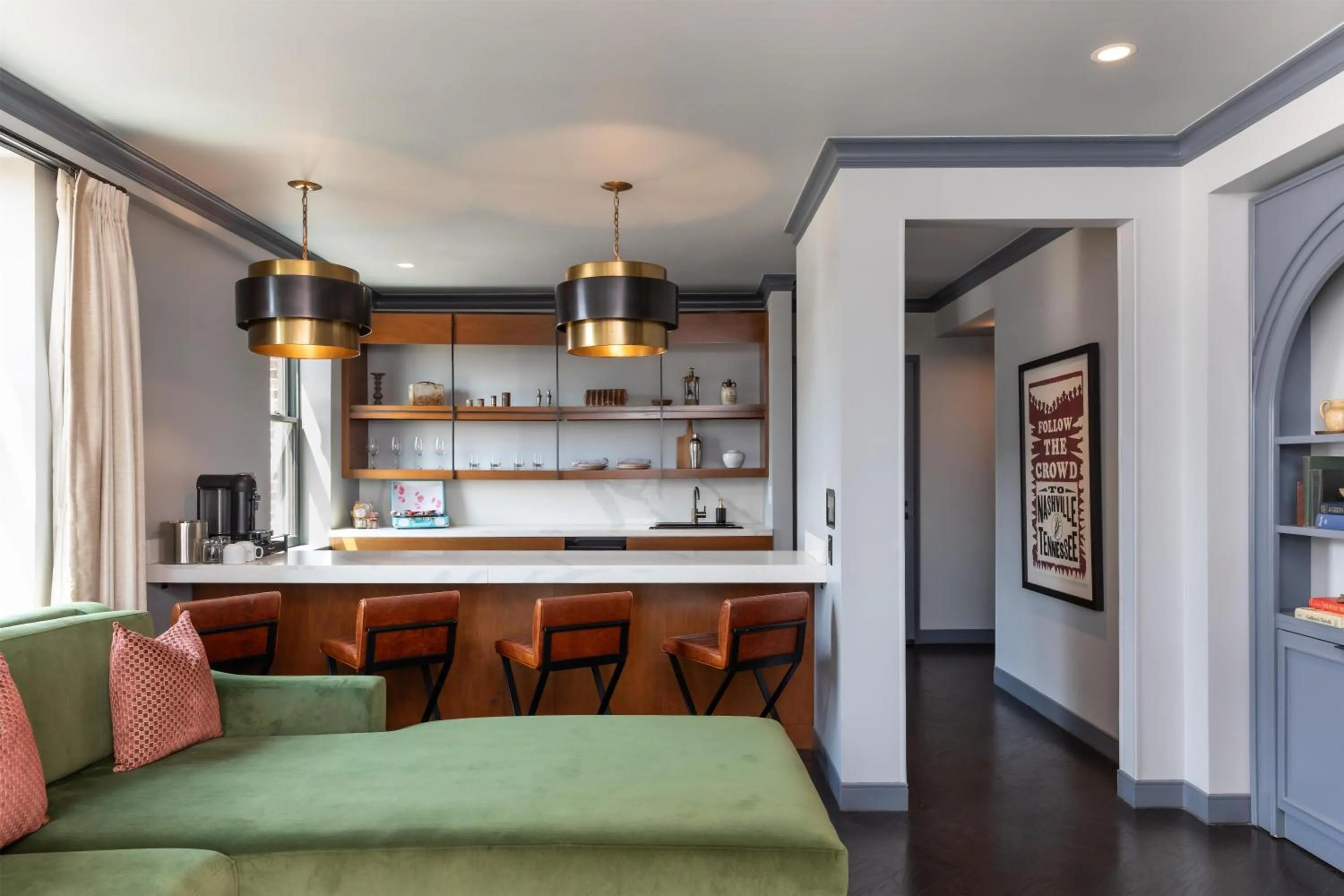 Photo of the whole room in Holston House Nashville, in The Unbound Collection by Hyatt