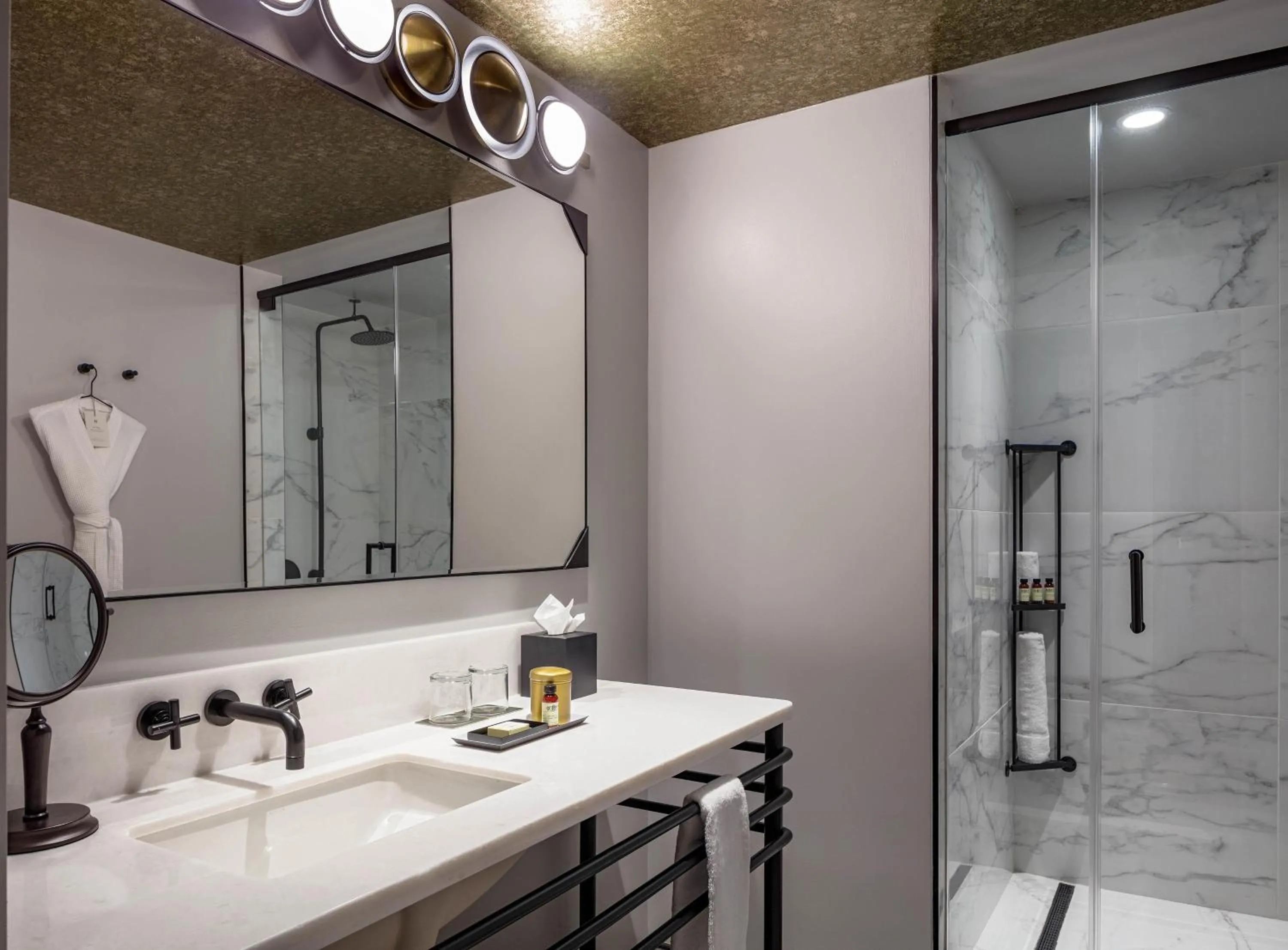 Bathroom in Holston House Nashville, in The Unbound Collection by Hyatt