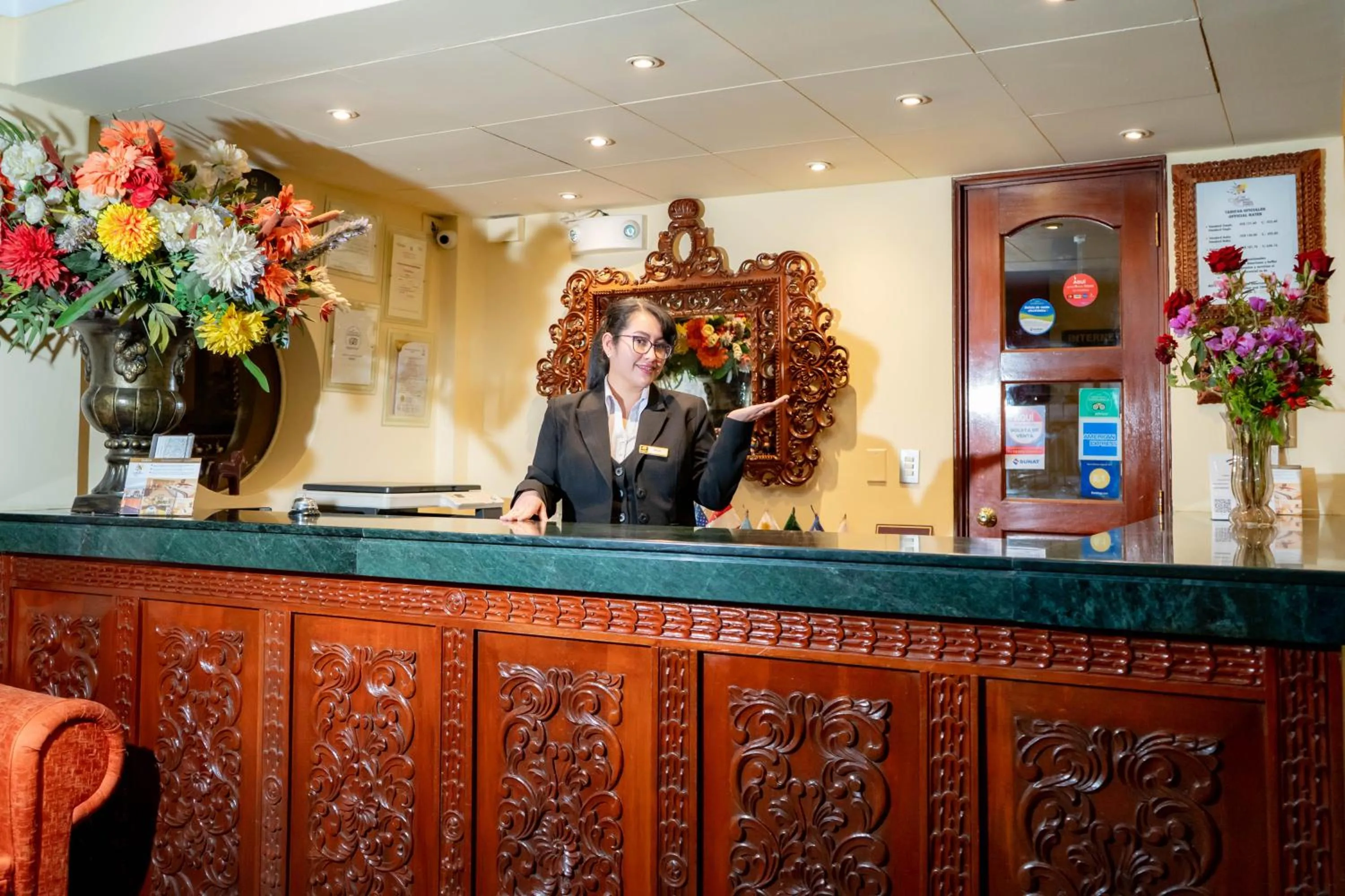 Lobby or reception in Hotel Agustos Cusco