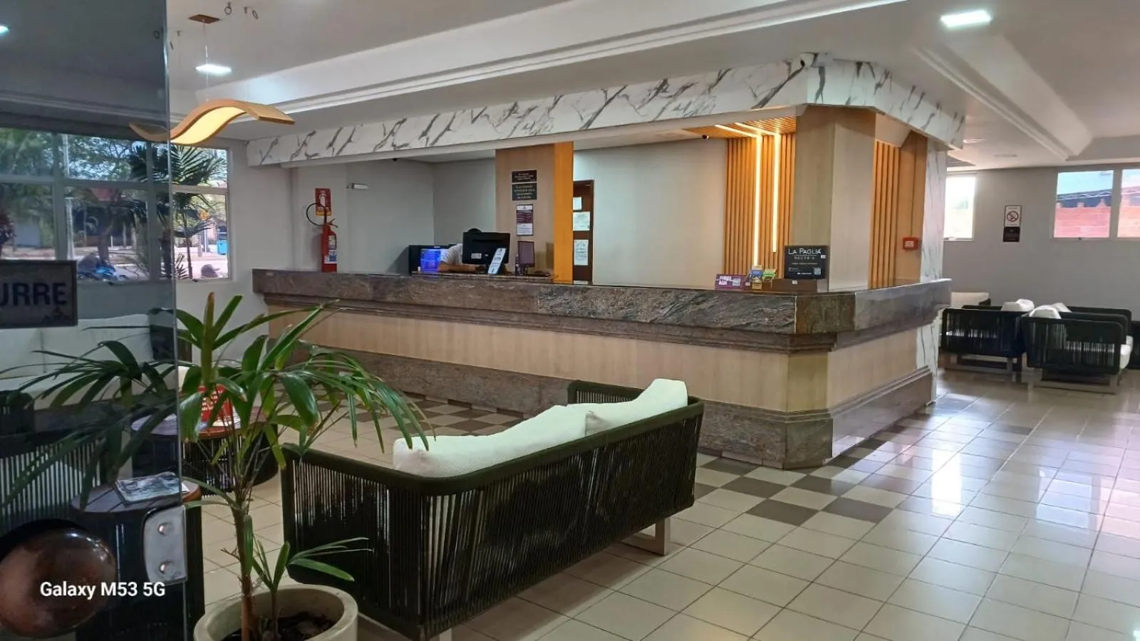 Lobby or reception in Victoria Plaza Hotel