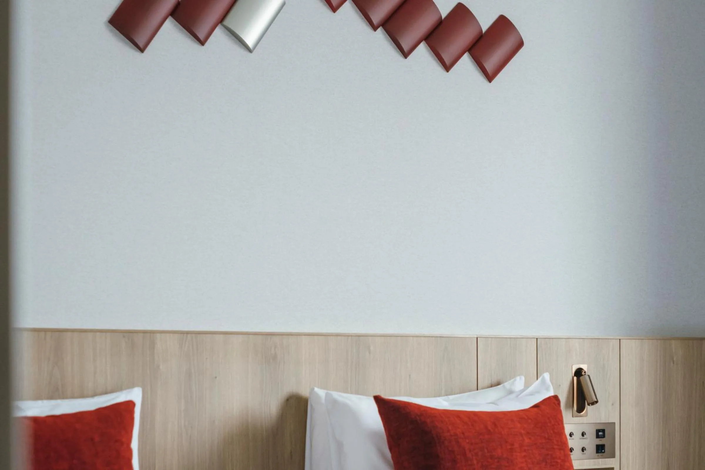 Decorative detail, Bed in Hotel JAL City Haneda Tokyo