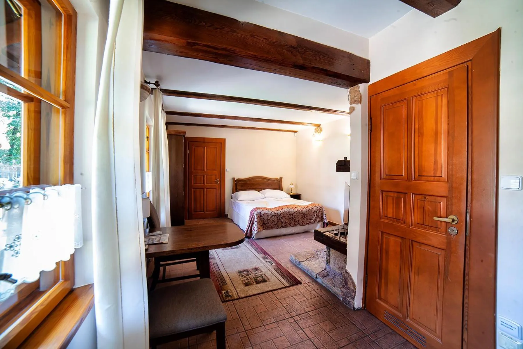 Photo of the whole room, Bed in Hotel Dworek Wapionka