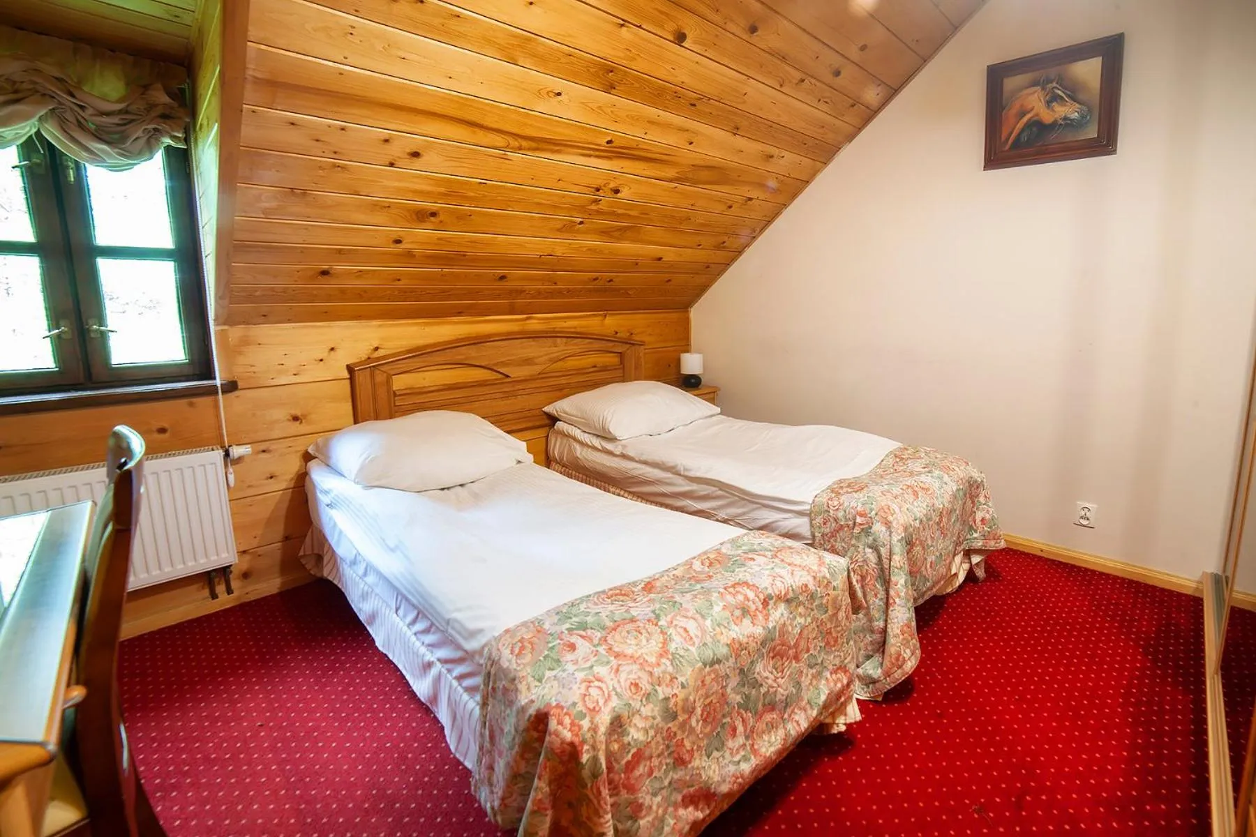 Bed in Hotel Dworek Wapionka