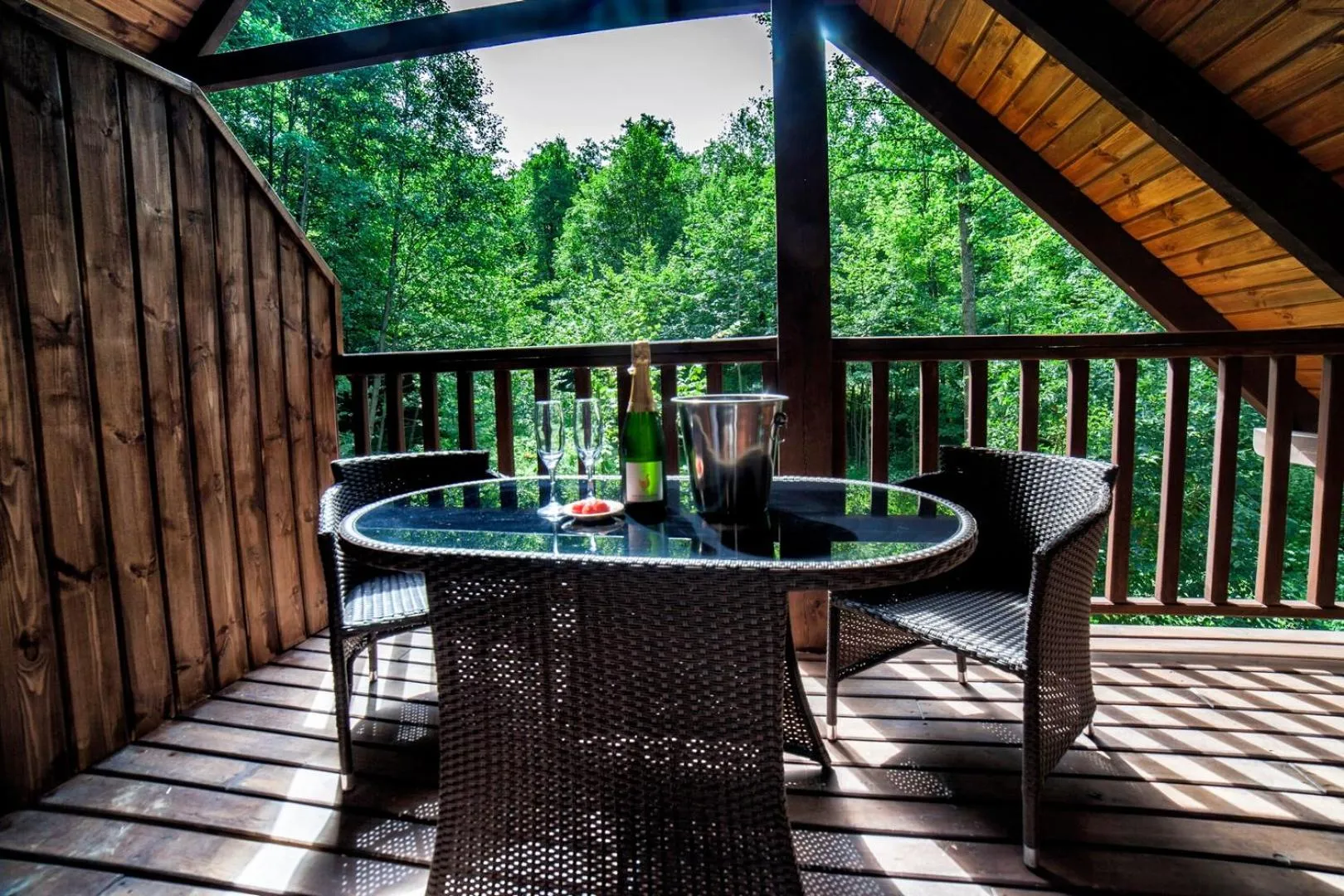 Balcony/Terrace in Hotel Dworek Wapionka