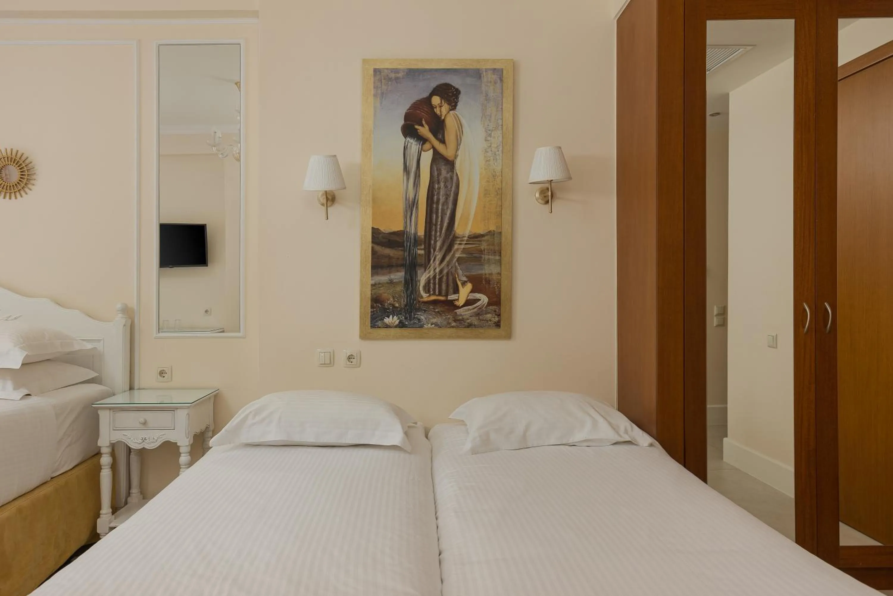 Bed in Anemolia Resort and Spa