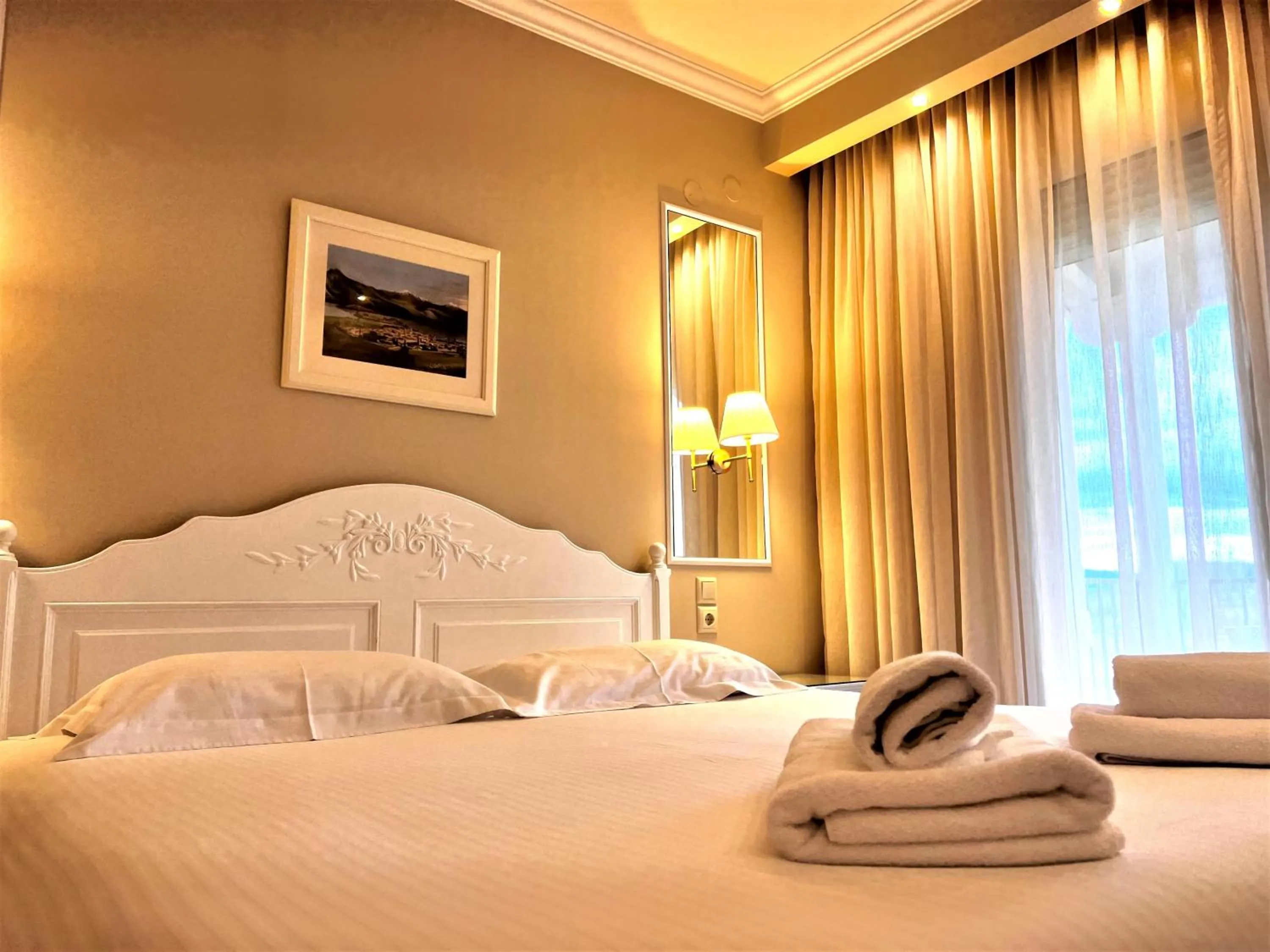 Bed in Anemolia Resort and Spa