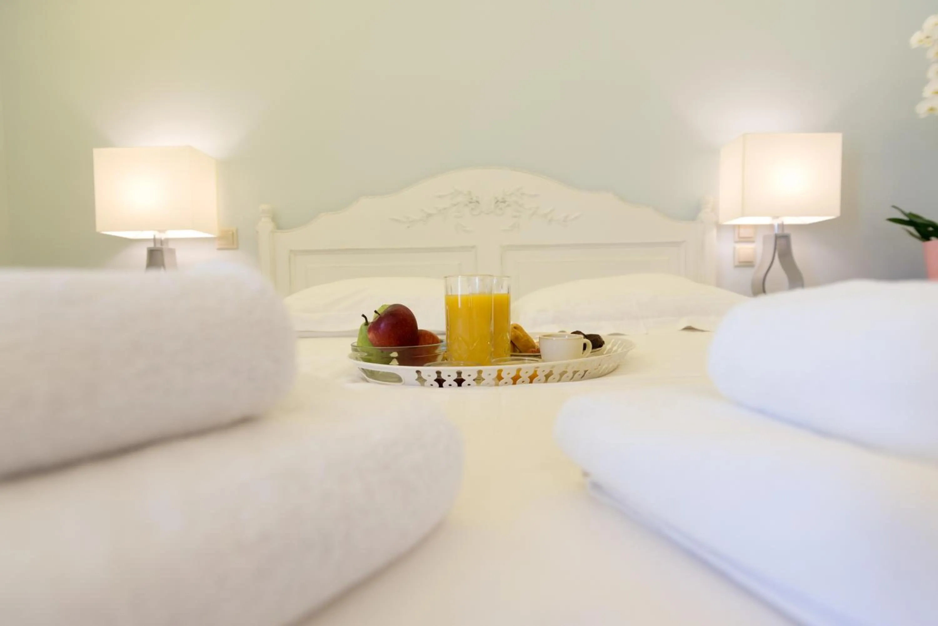 Bed in Anemolia Resort and Spa