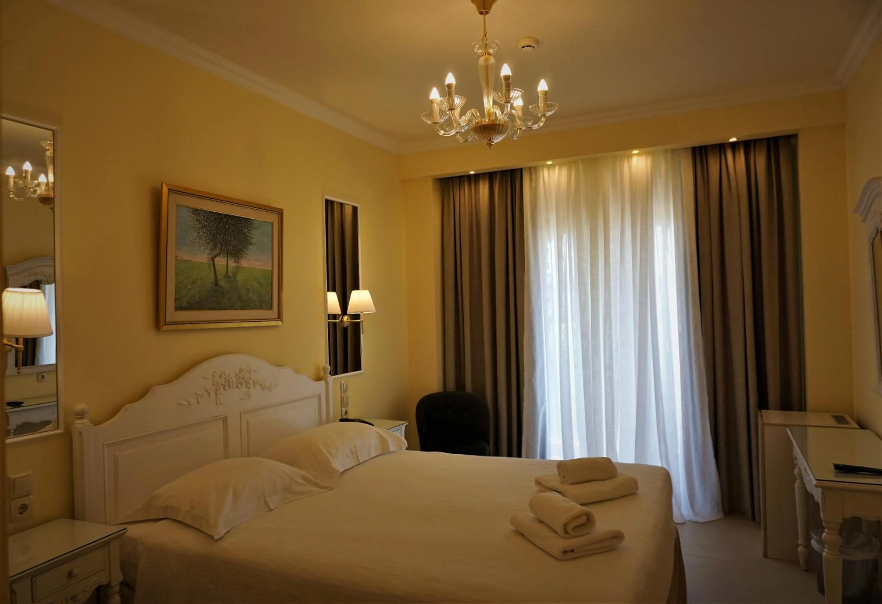 View (from property/room), Bed in Anemolia Resort and Spa