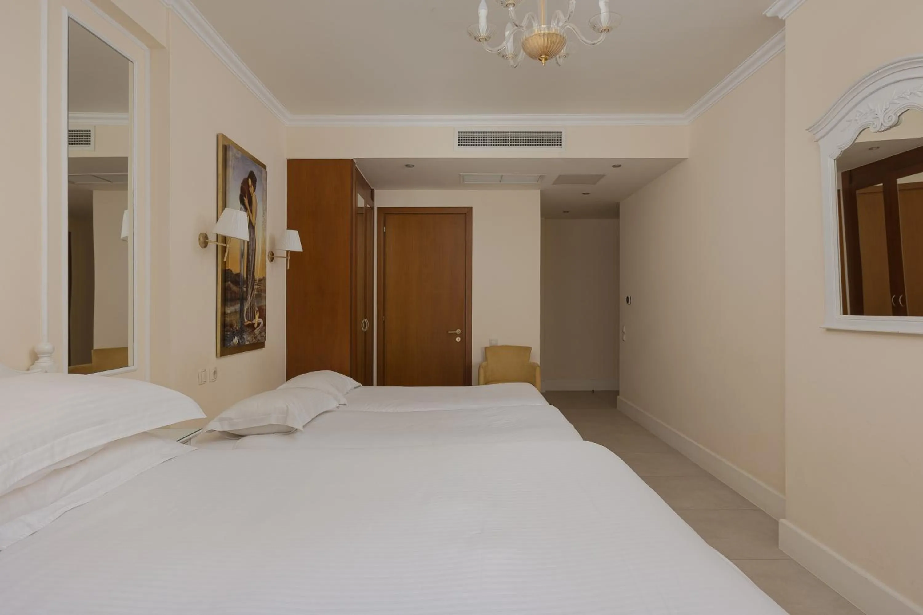 Bed in Anemolia Resort and Spa