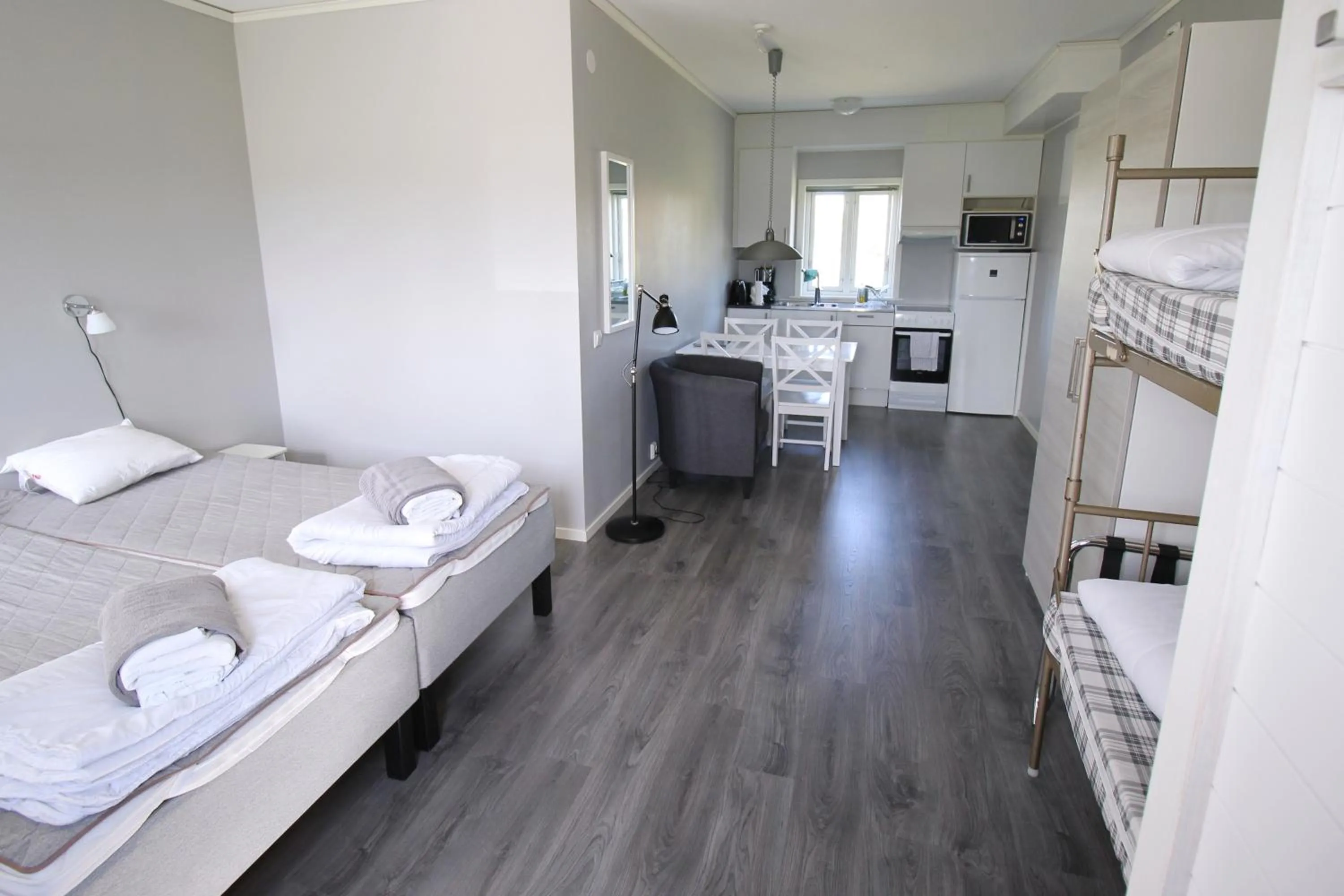 Kitchen or kitchenette, Bed in STF Bunge Hostel