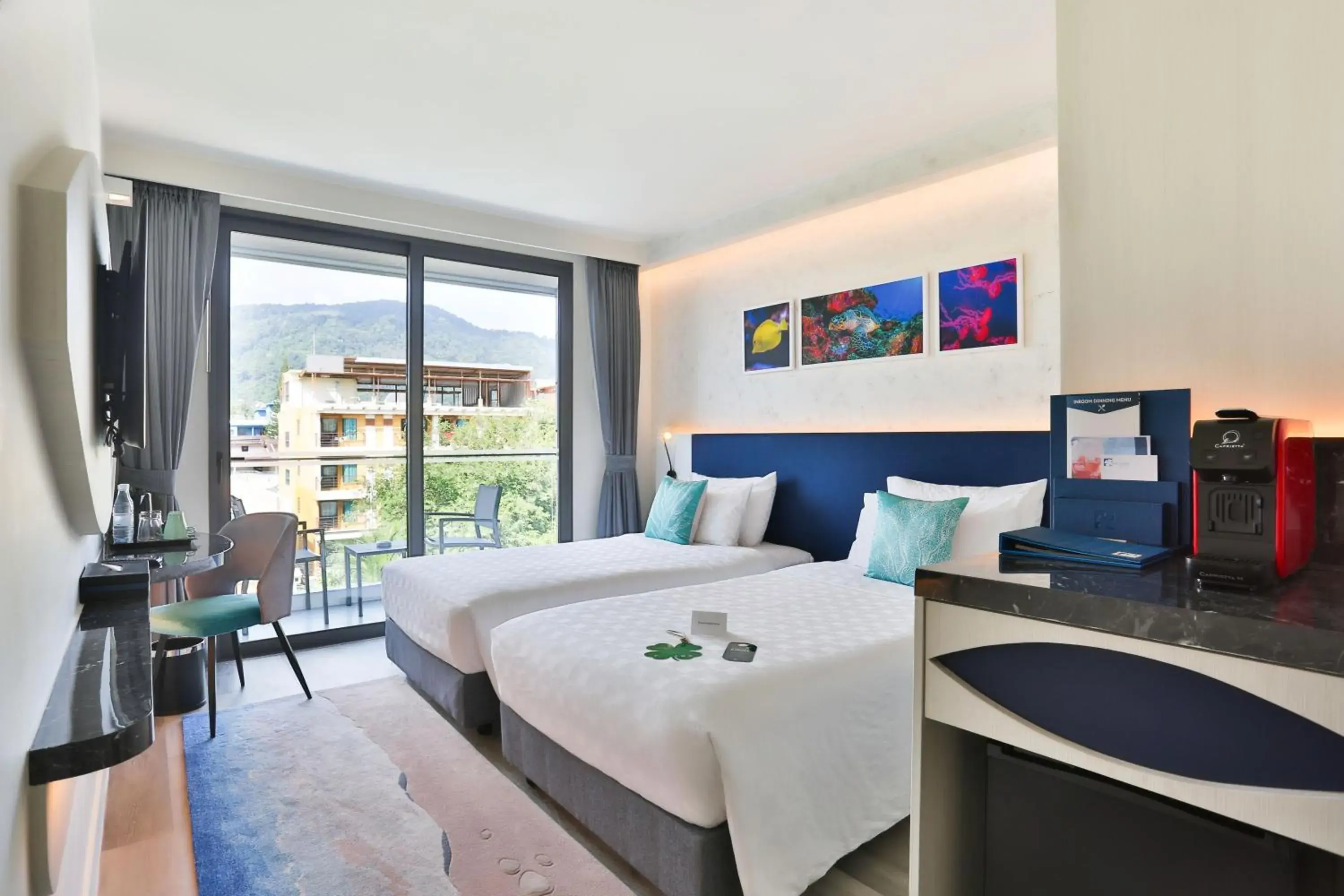 Quadruple Room with Balcony in Hotel Clover Patong Phuket - SHA Plus Quadruple Room with Balcony in Hotel Clover Patong Phuket - SHA Plus