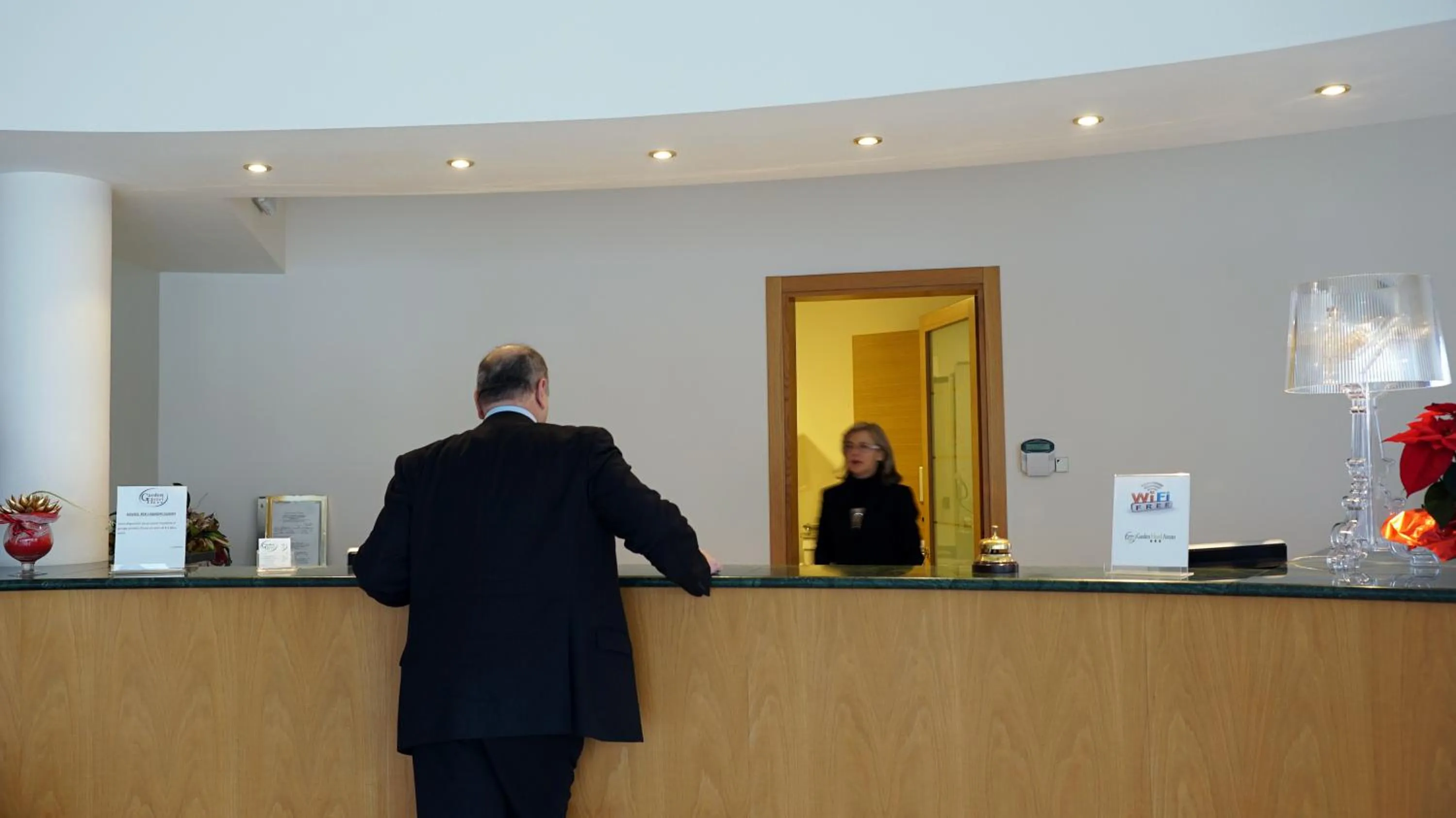 Lobby or reception in Garden Hotel