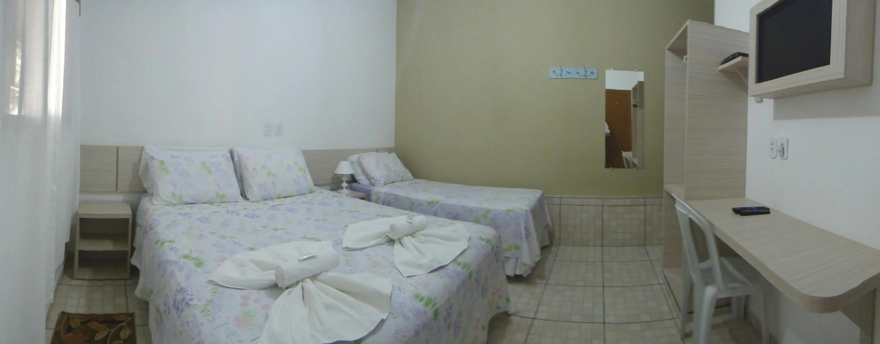 Decorative detail, Bed in Pousada Jubaia