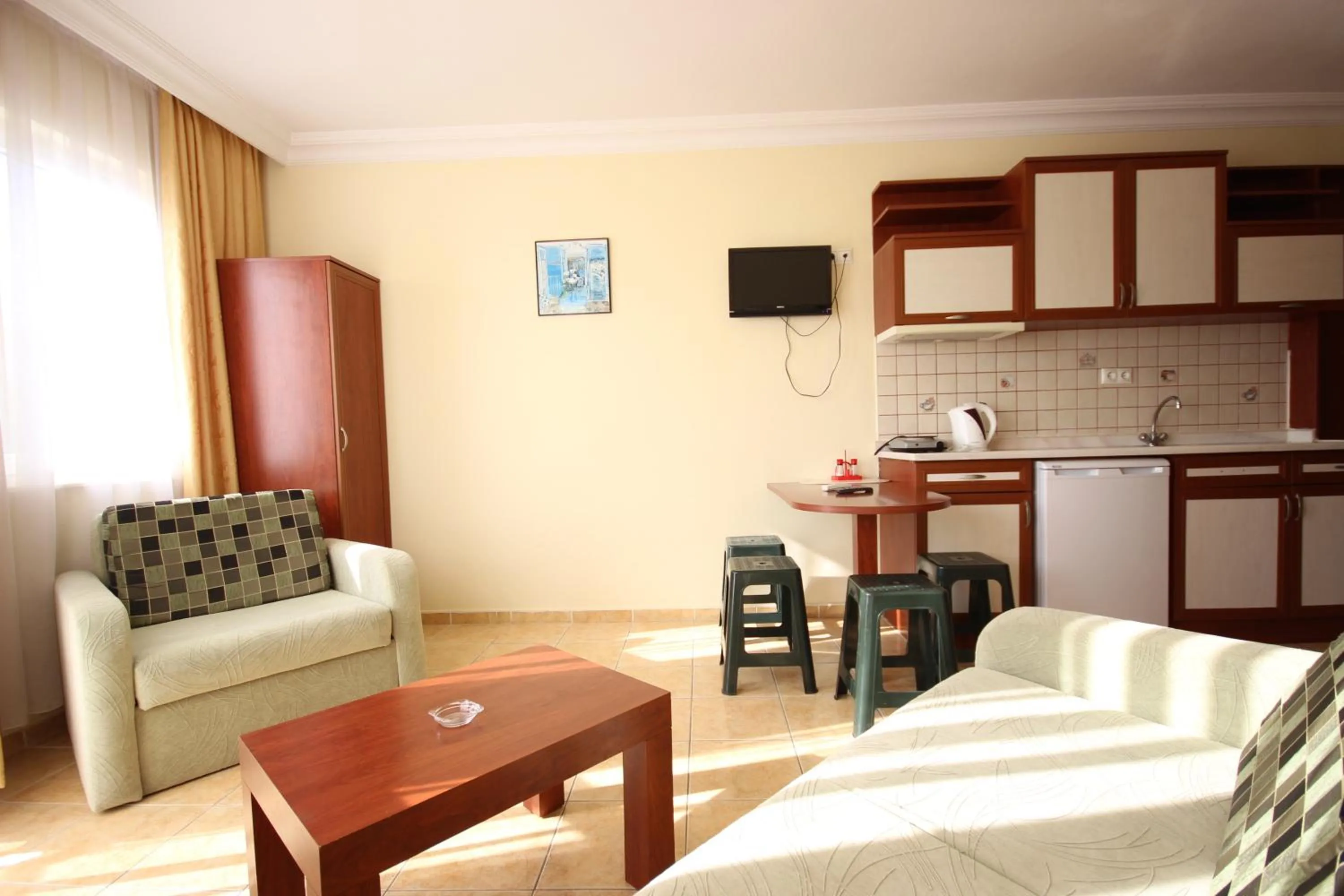 Kitchen or kitchenette in Minta Apart Hotel