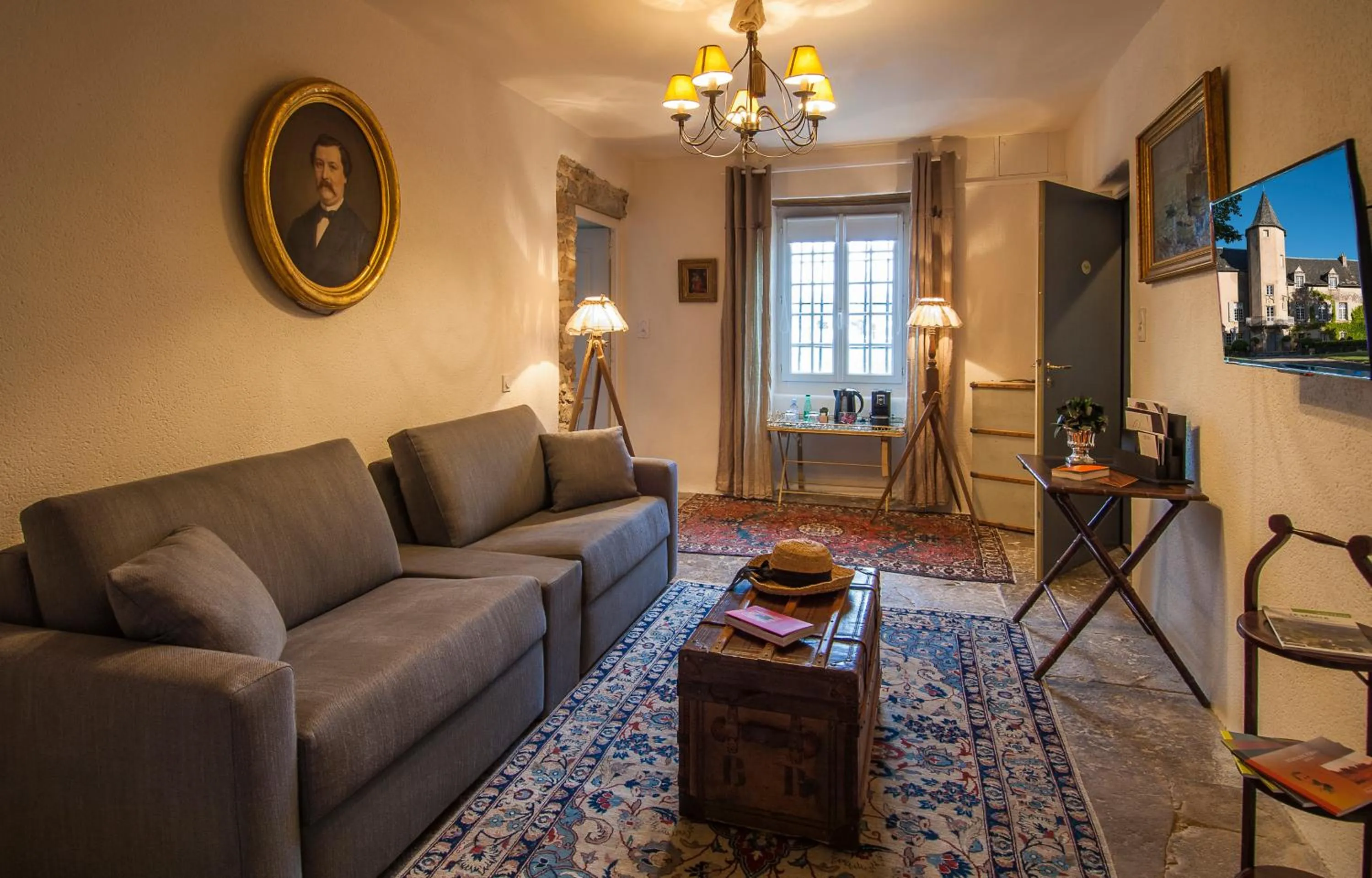 Living room in Château de Labro - Teritoria