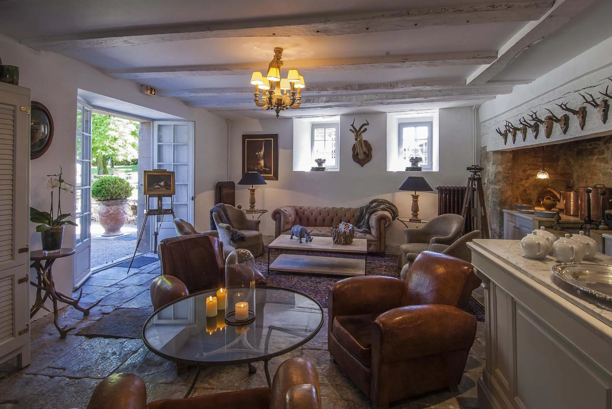 Living room in Château de Labro - Teritoria