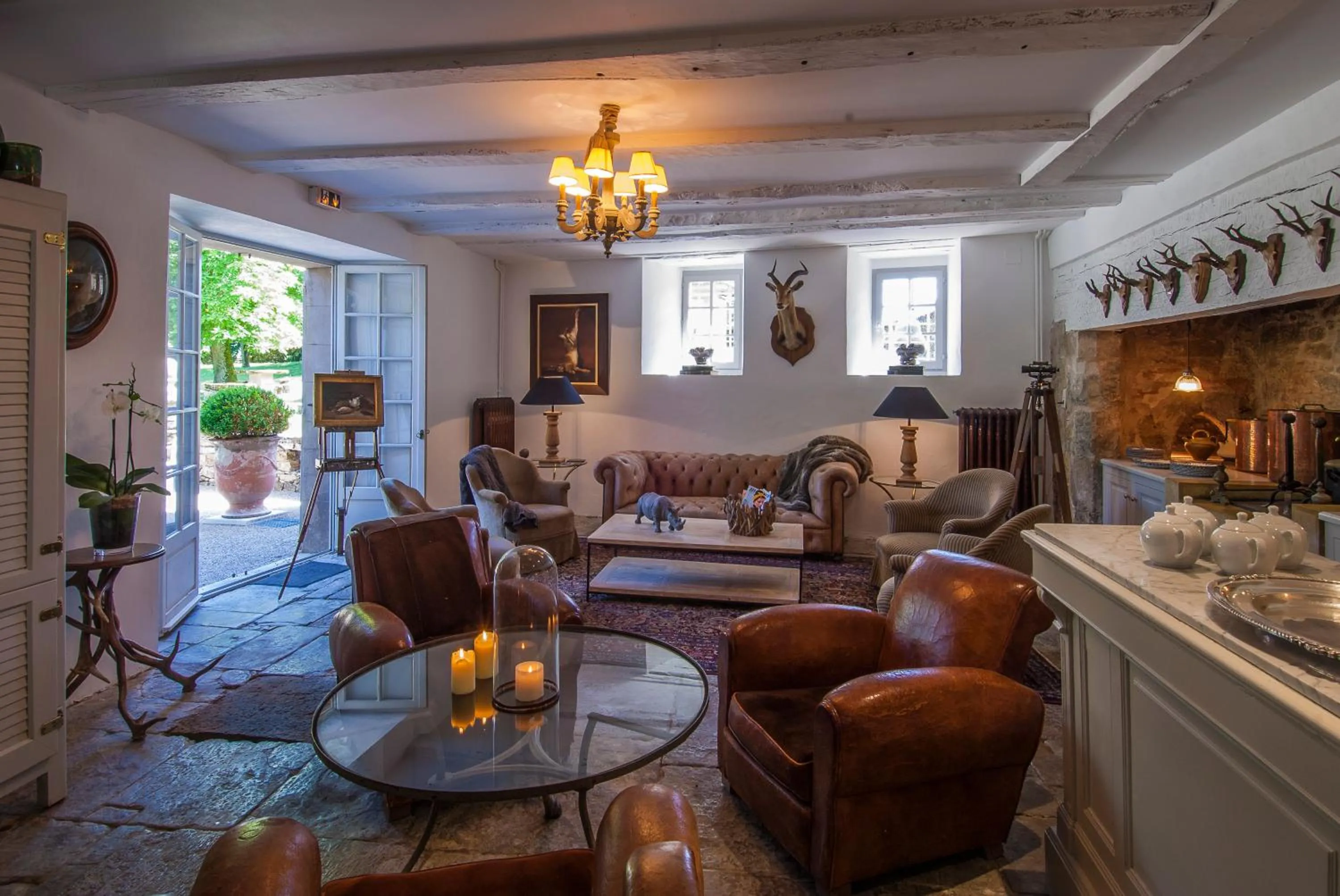 Lounge or bar in Château de Labro - Teritoria