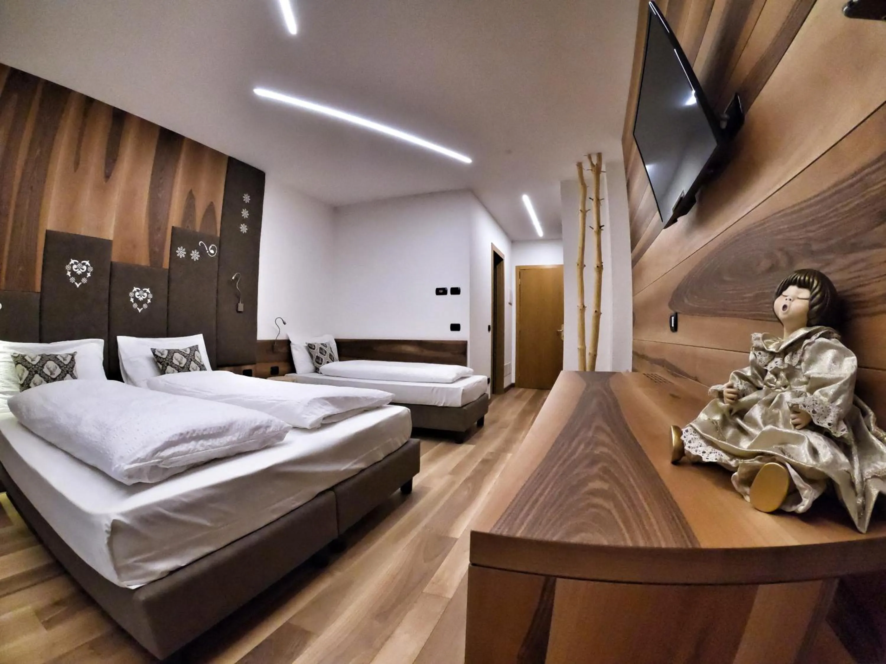 Bed in Hotel Cristallo