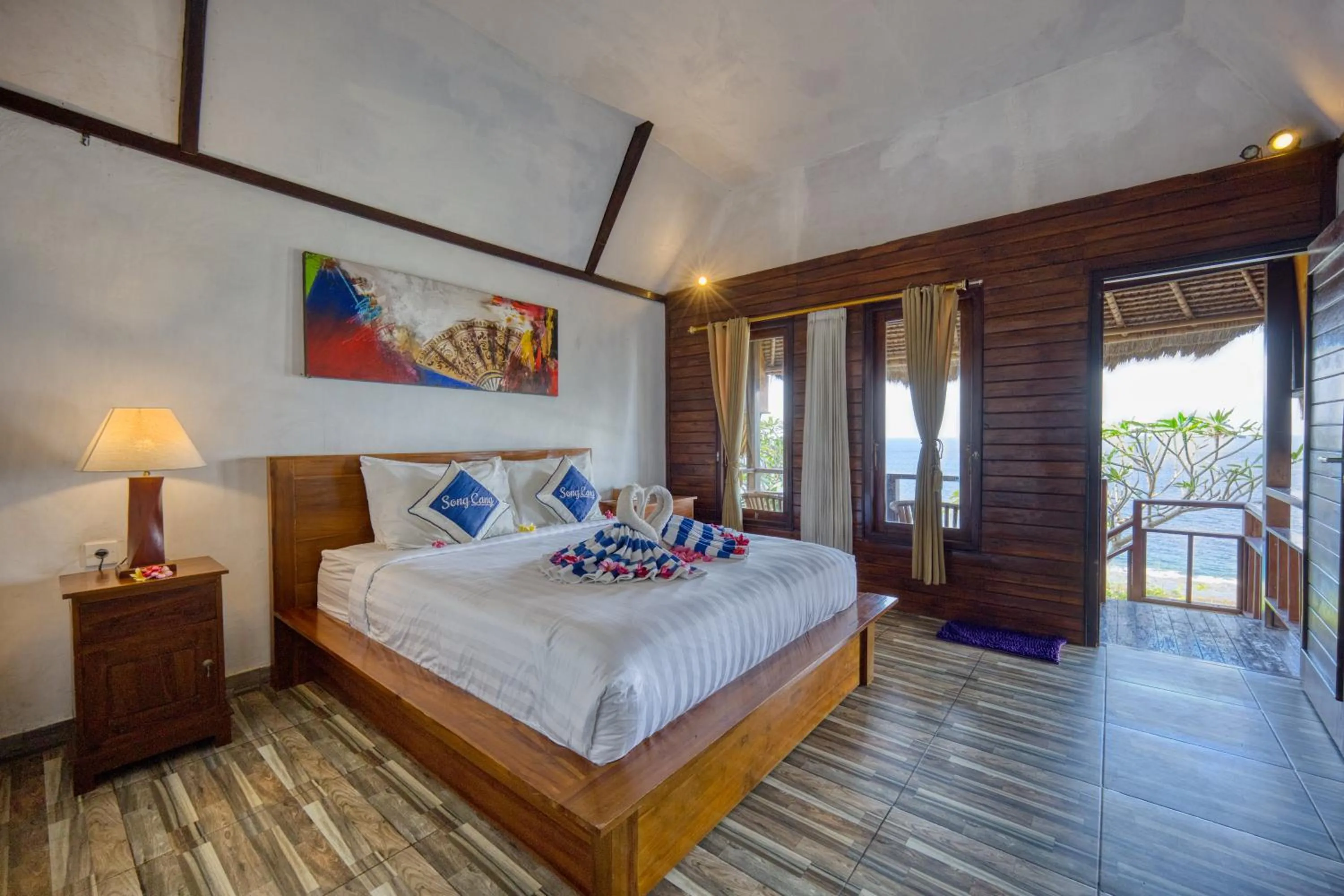 Bed in Song Cang Bungalow