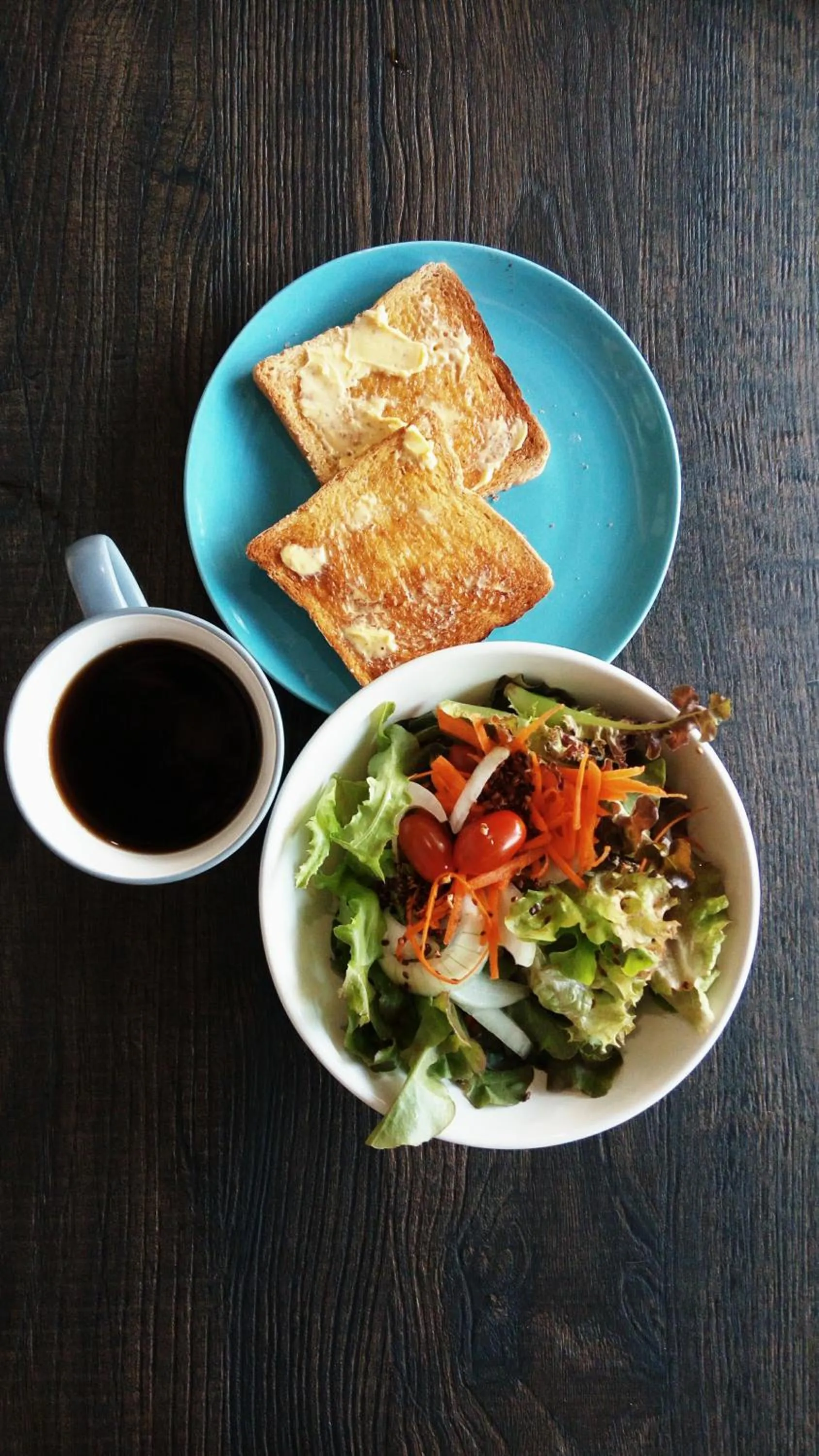 Continental breakfast in Baan Mai Kradan Hostel Chiang Rai