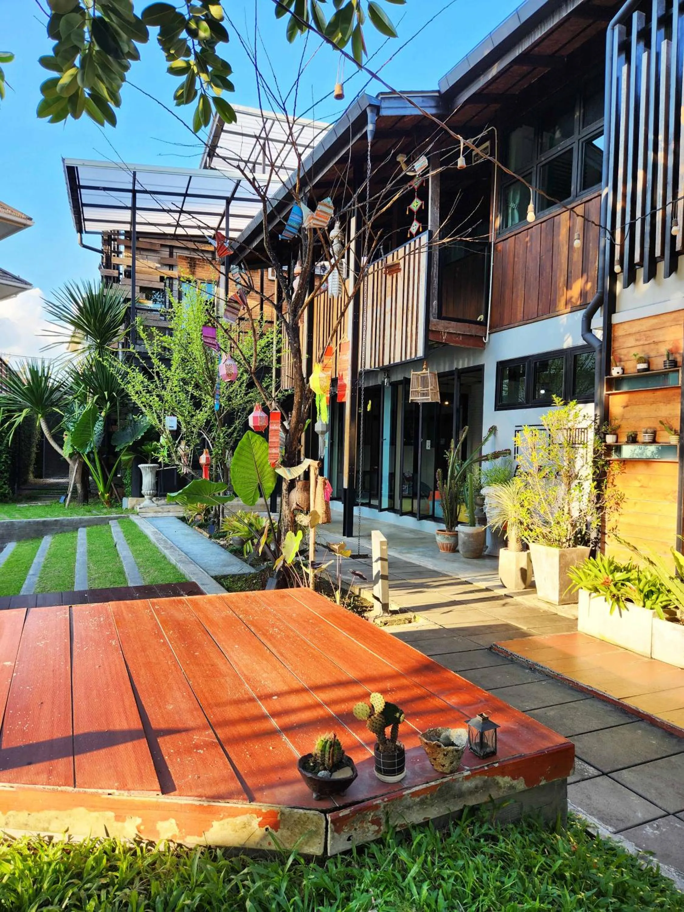 Property building in Baan Mai Kradan Hostel Chiang Rai