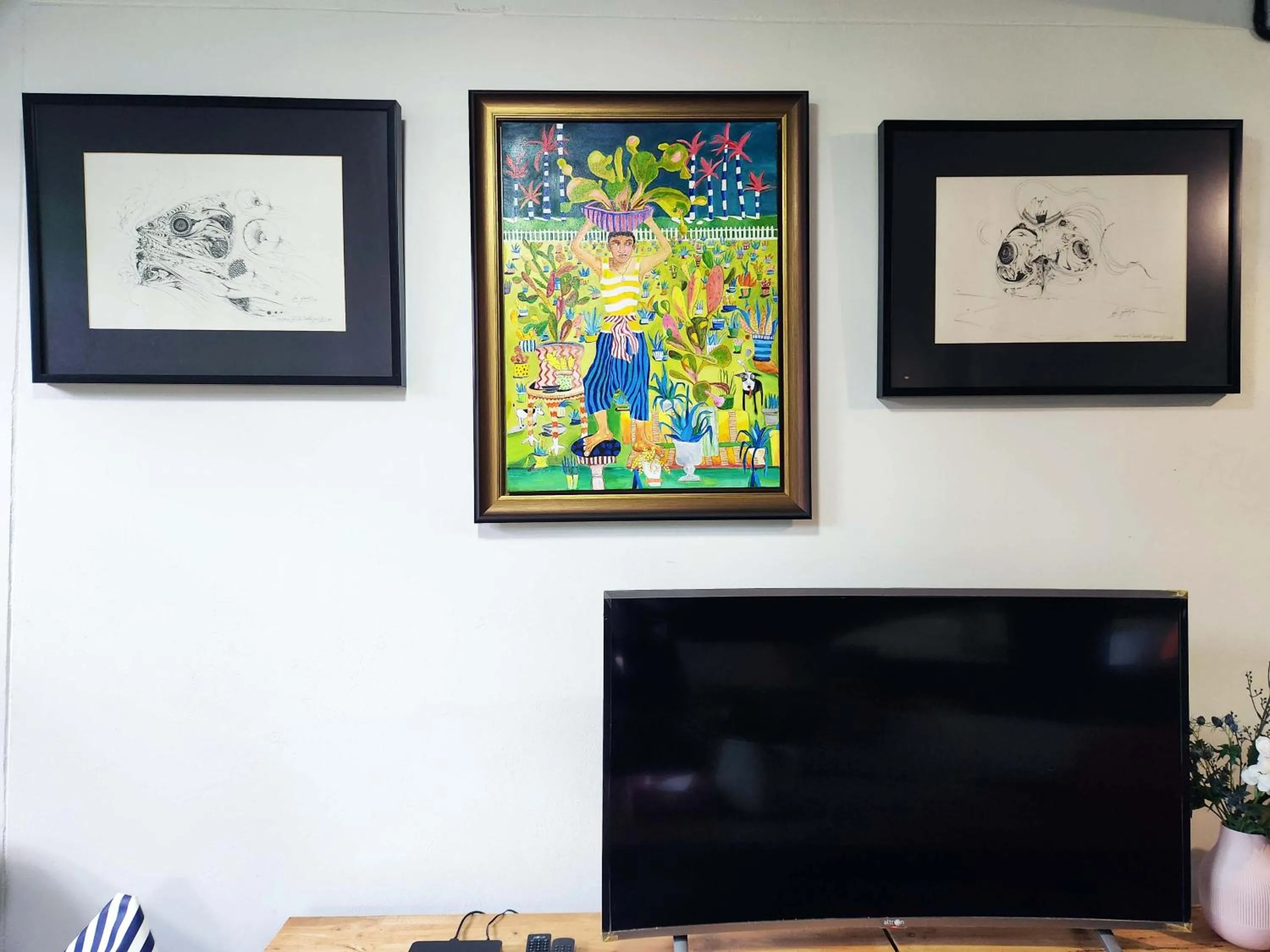 Decorative detail in Baan Mai Kradan Hostel Chiang Rai