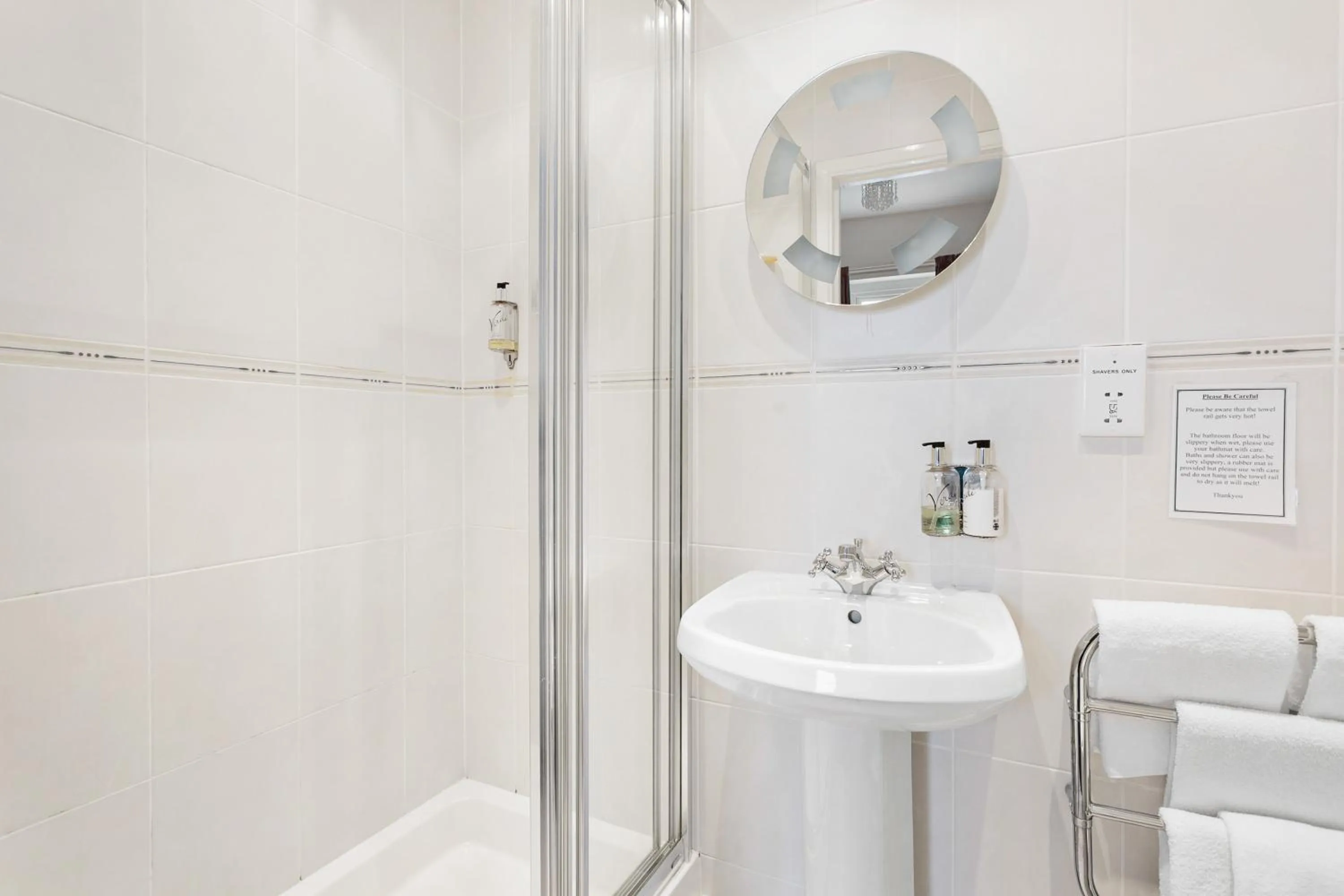 Shower in Marine Hotel