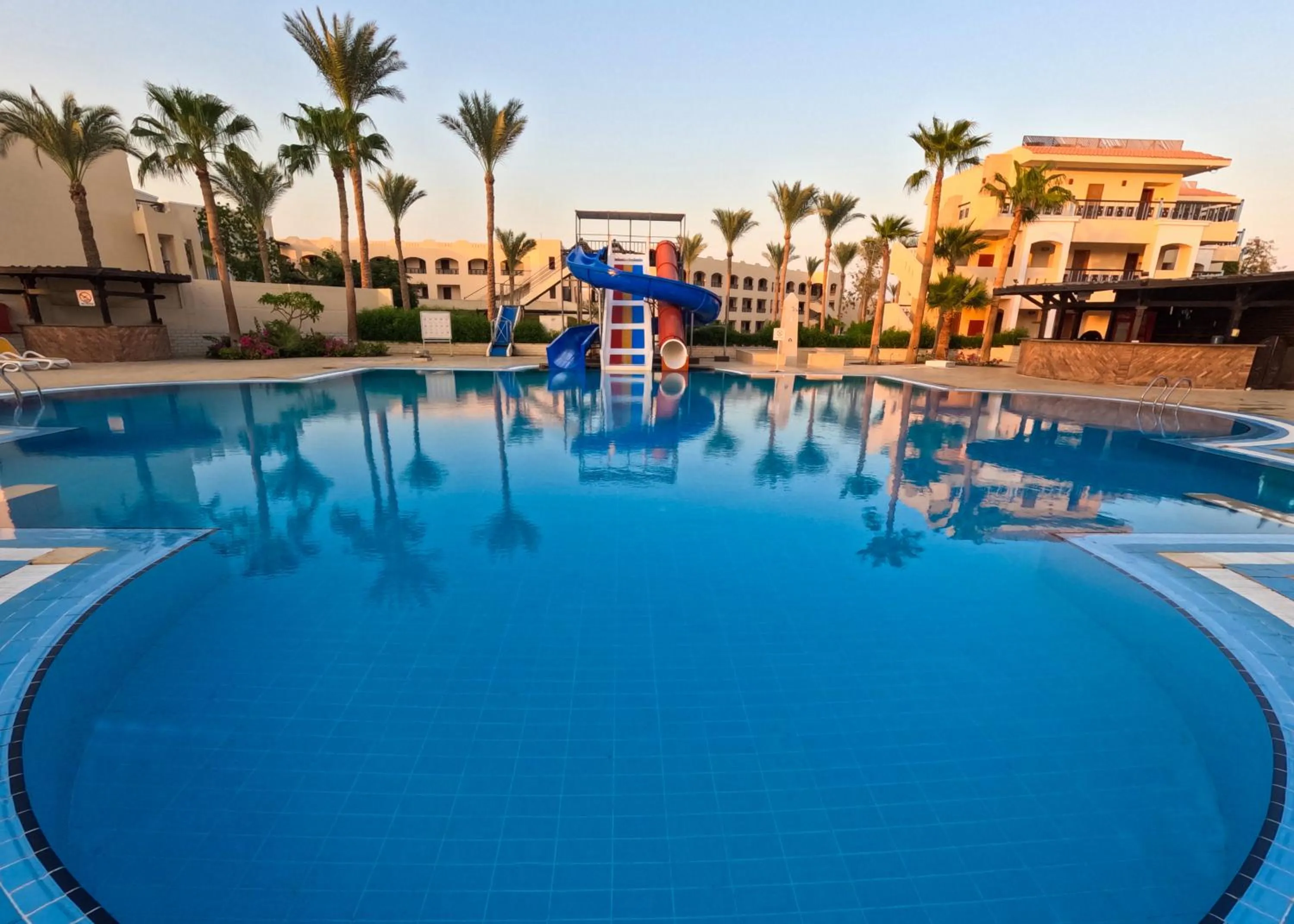 Swimming pool in Ivy Cyrene Island Aqua Park Resort
