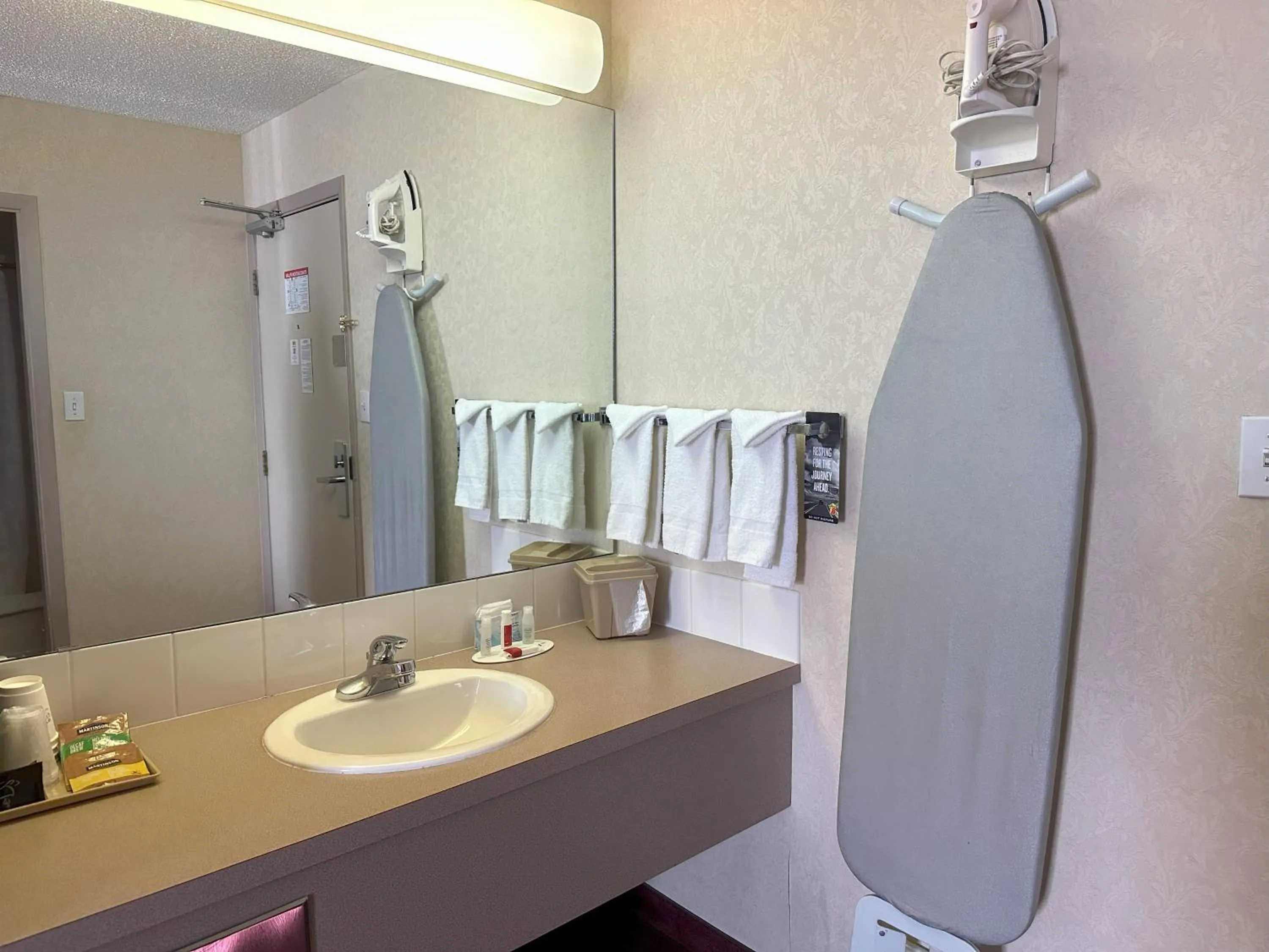 Bathroom in Super 8 by Wyndham Lethbridge