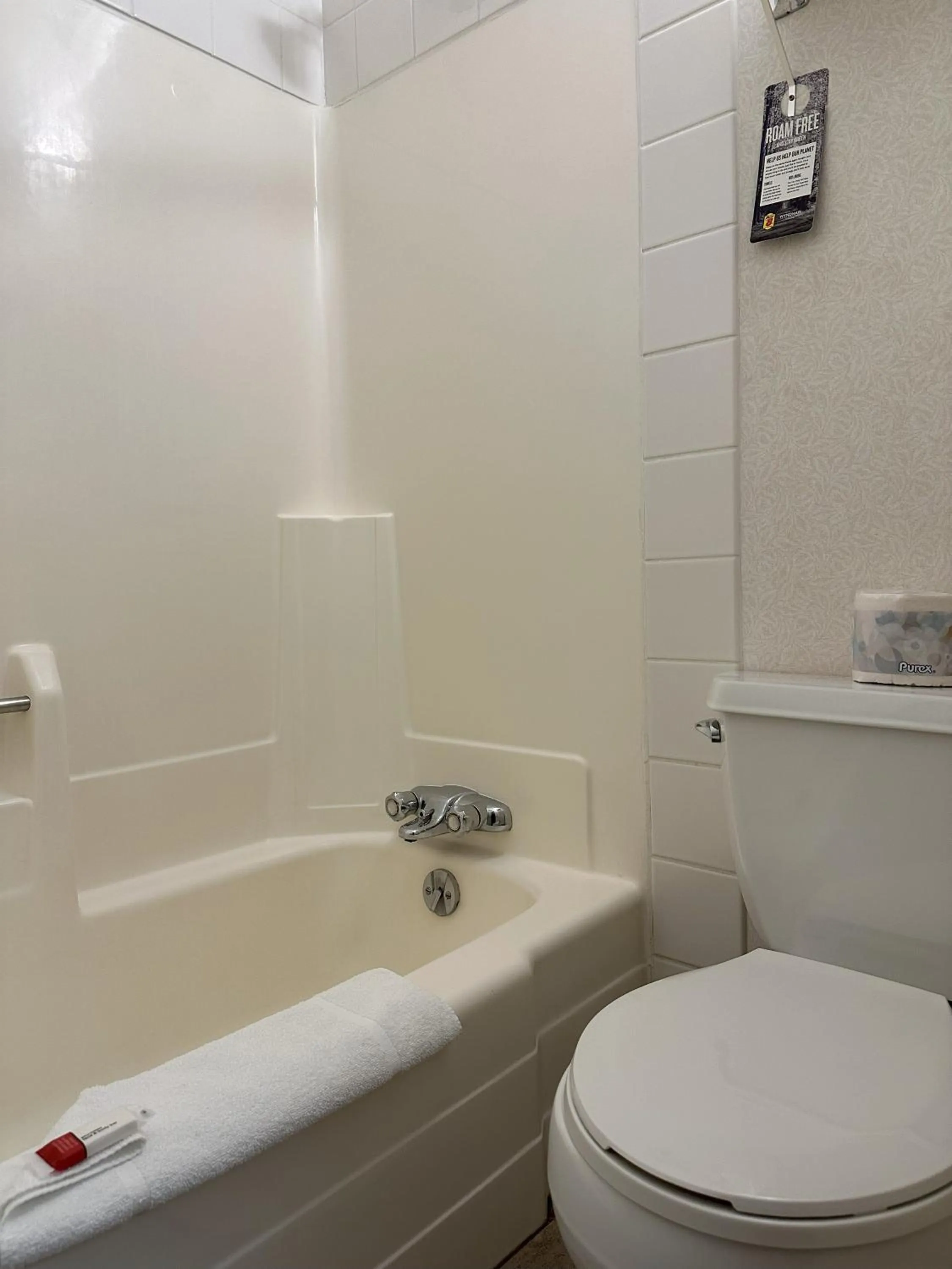 Bathroom in Super 8 by Wyndham Lethbridge