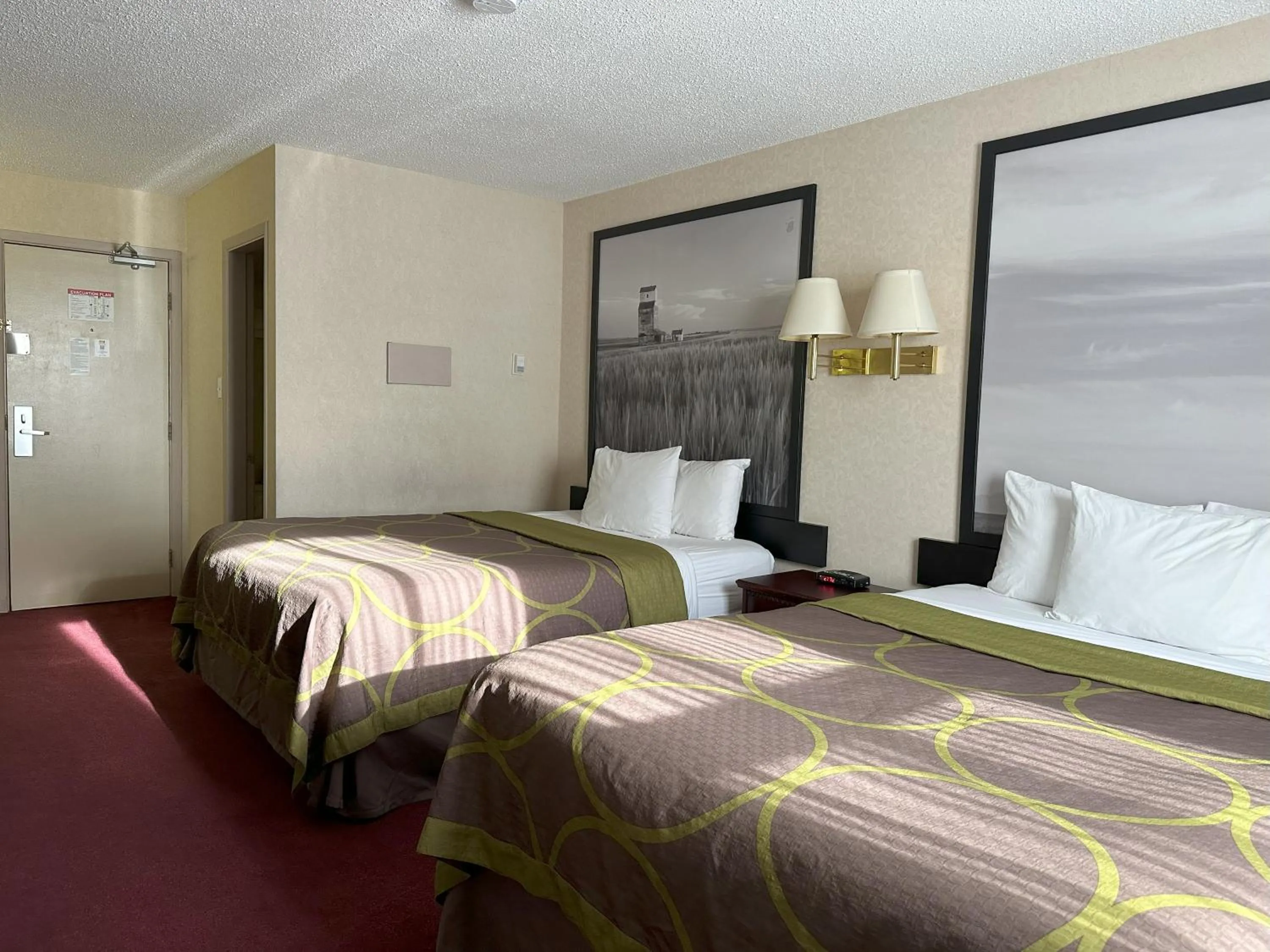 Bed in Super 8 by Wyndham Lethbridge