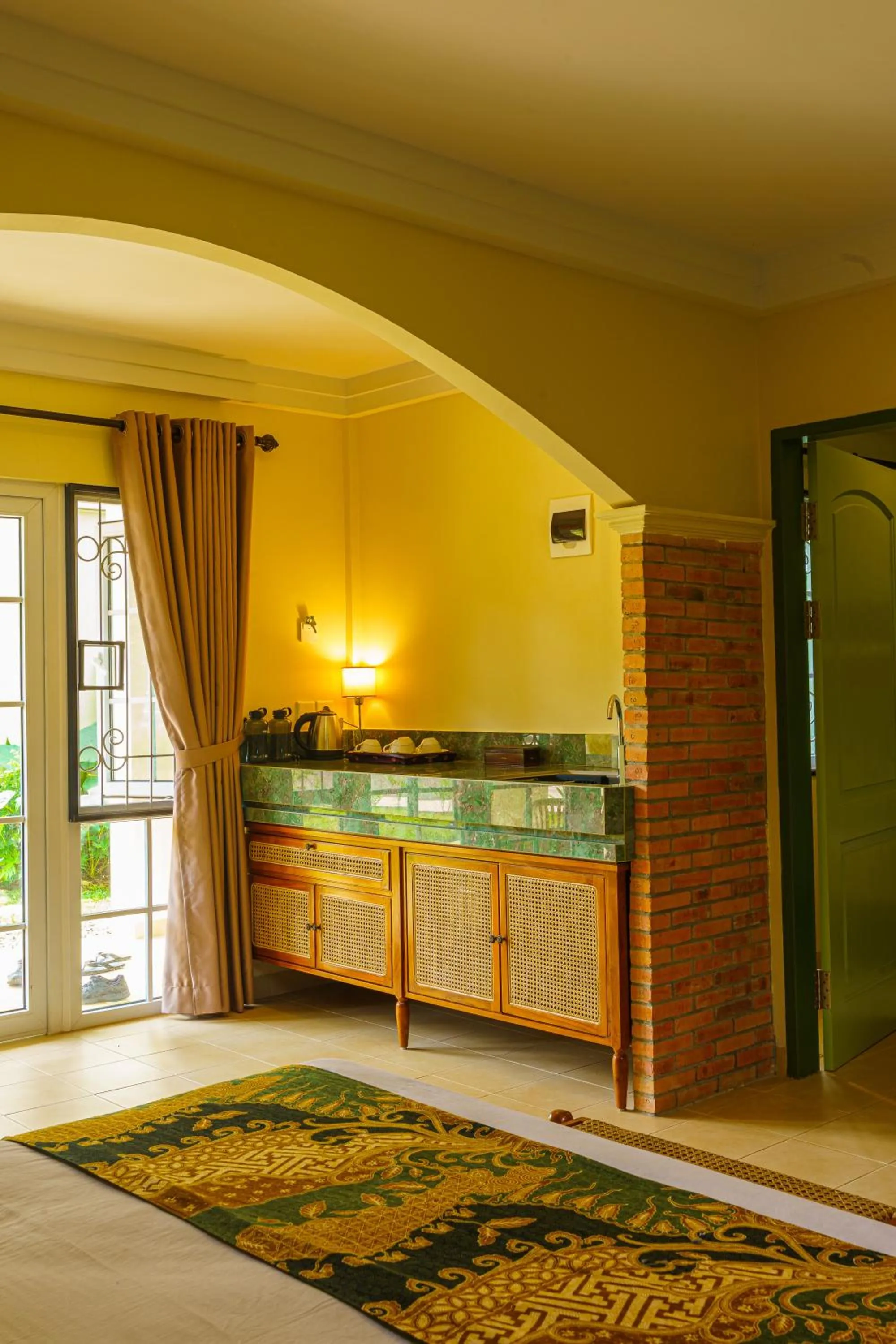 Kitchen or kitchenette in Hotel Deli River and Restaurant Omlandia