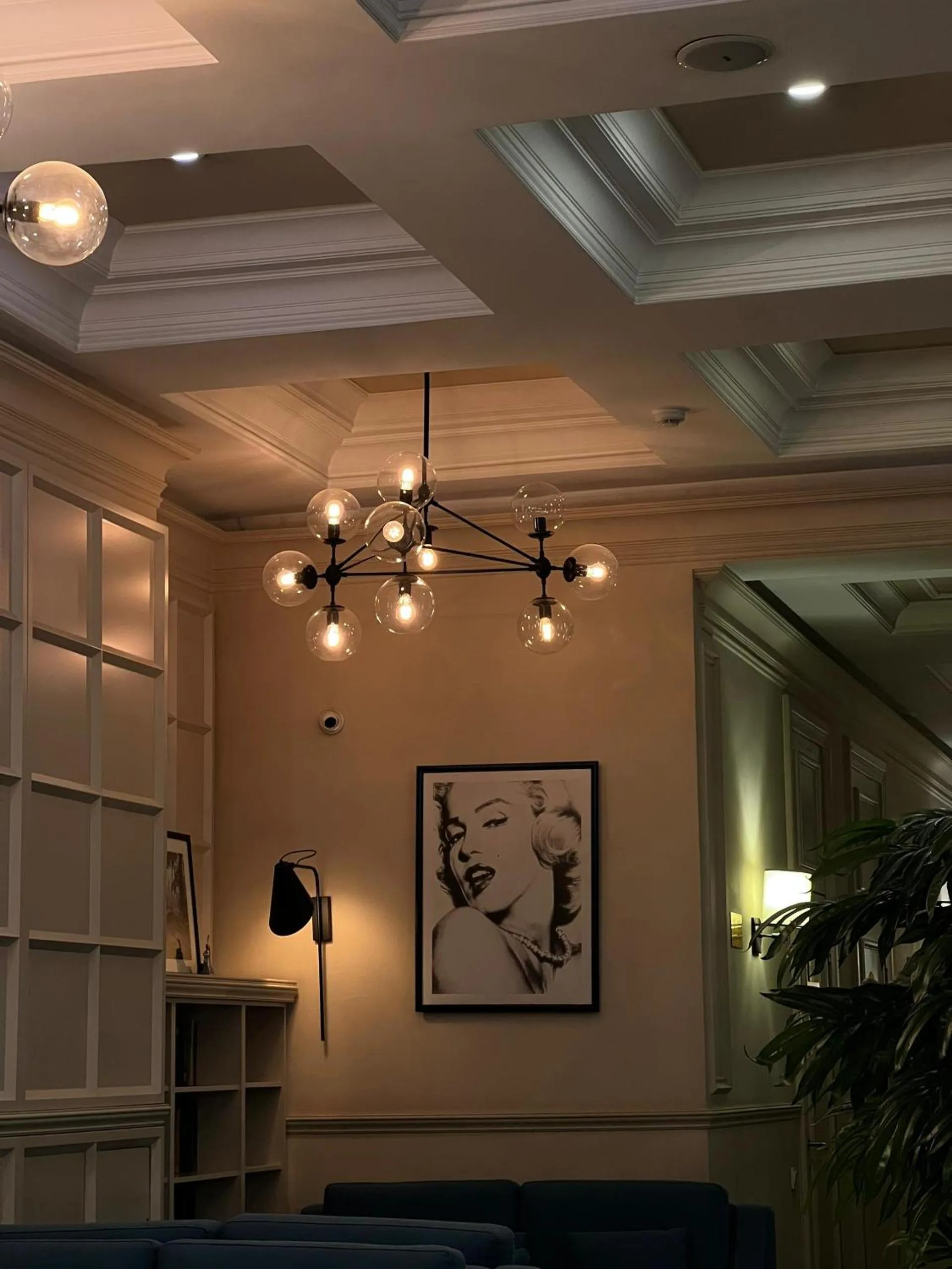 Seating area in Madison Ave Hotel Bishkek