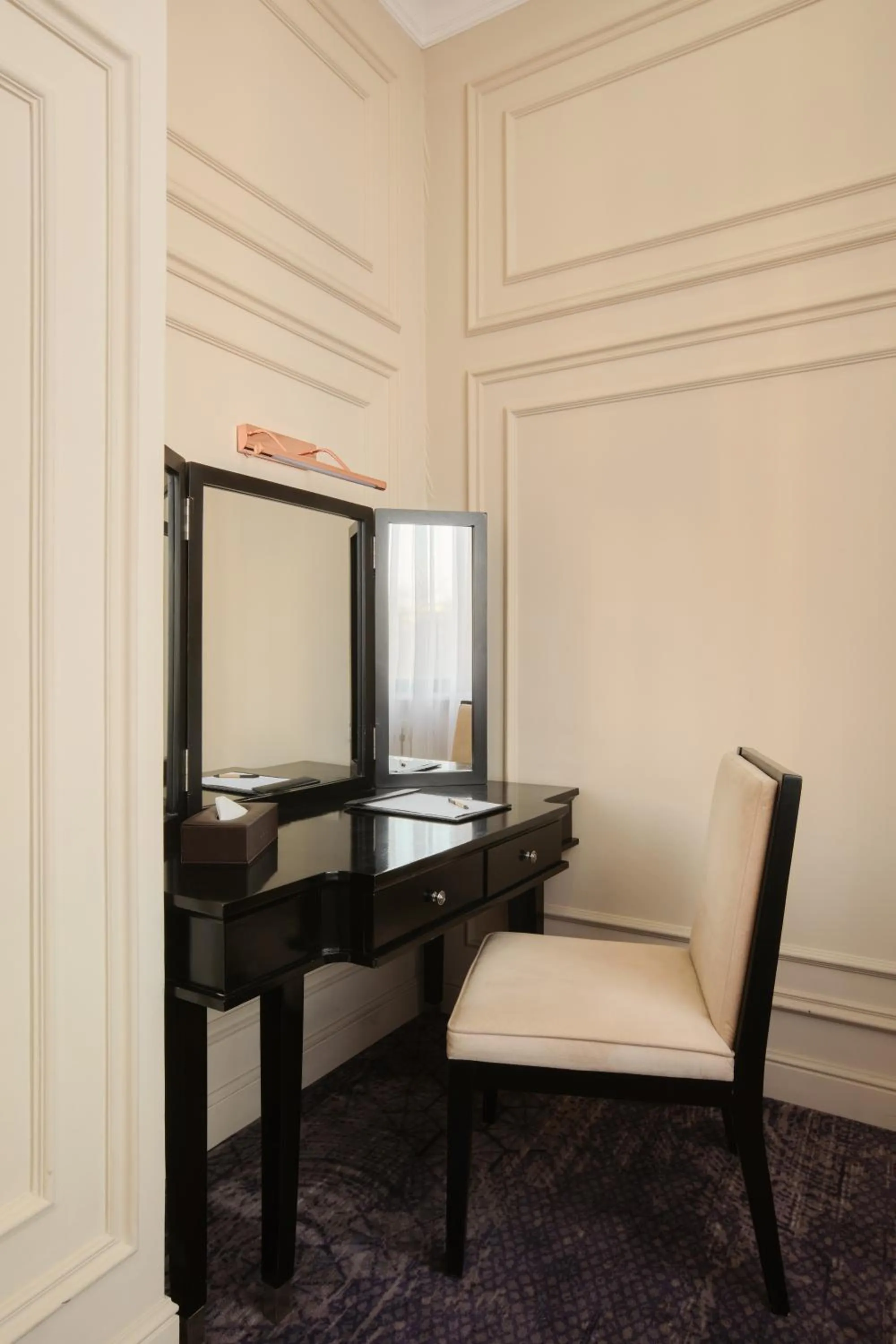 Seating area in Madison Ave Hotel Bishkek