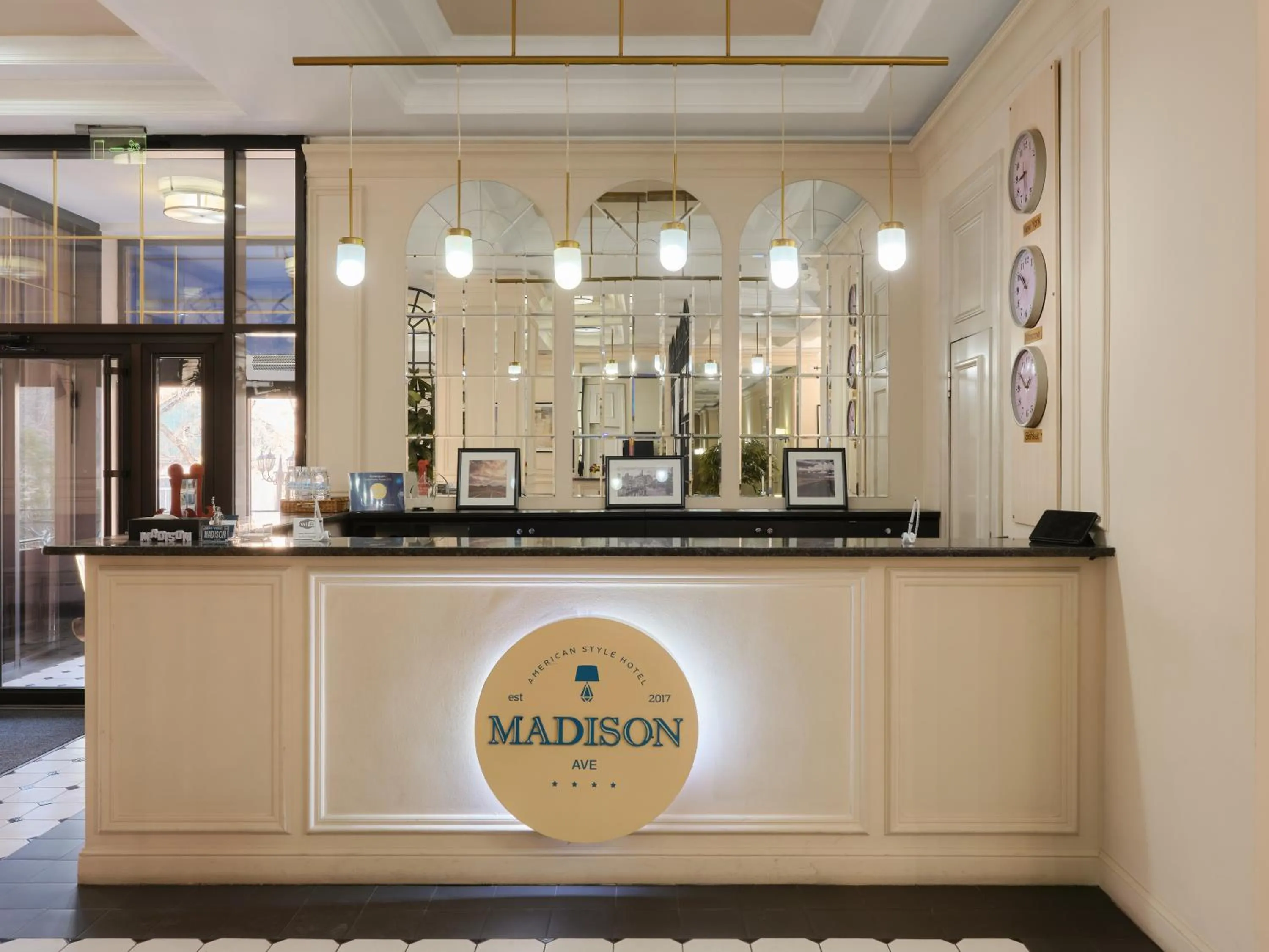 Lobby or reception in Madison Ave Hotel Bishkek