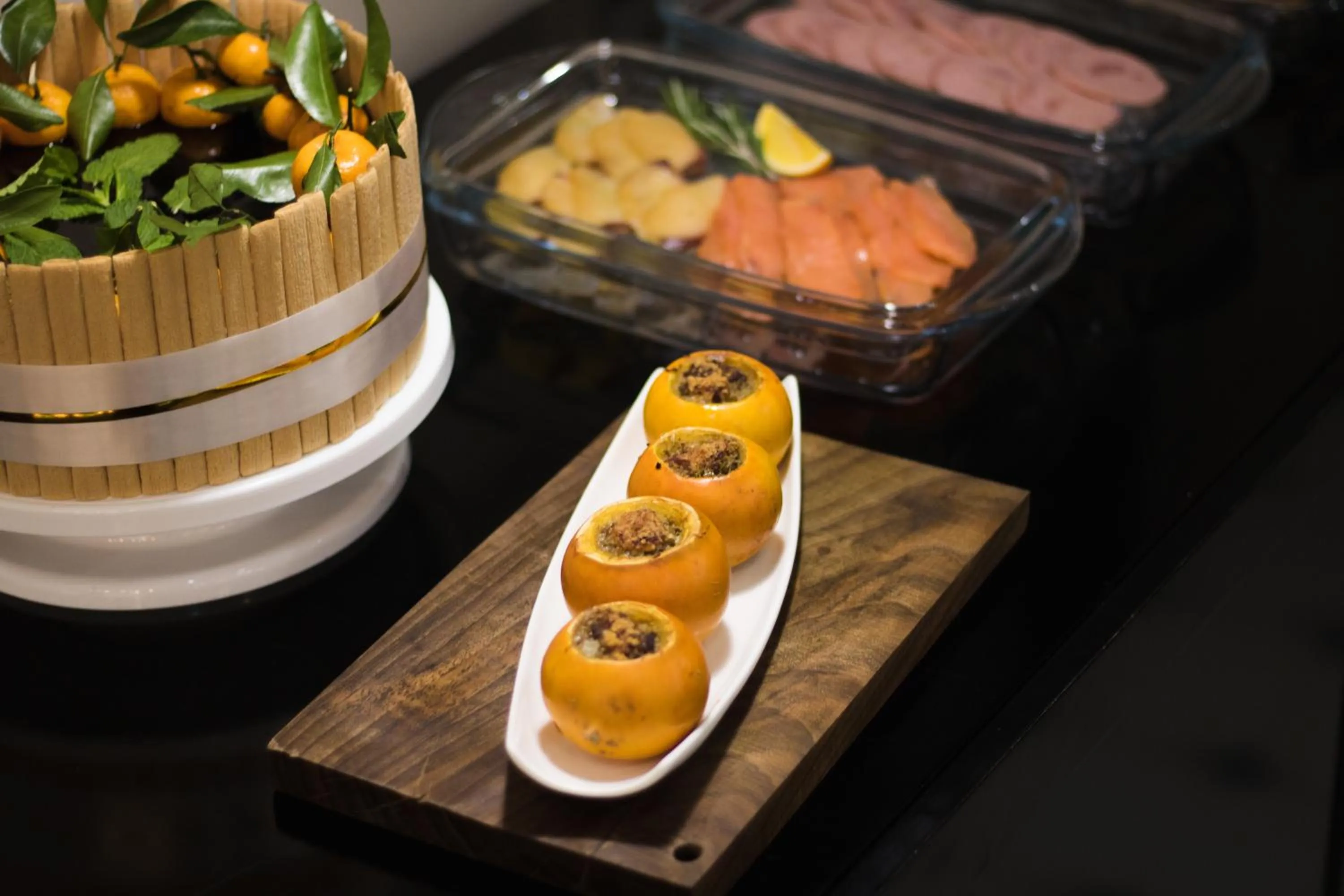 Food close-up in Madison Ave Hotel Bishkek